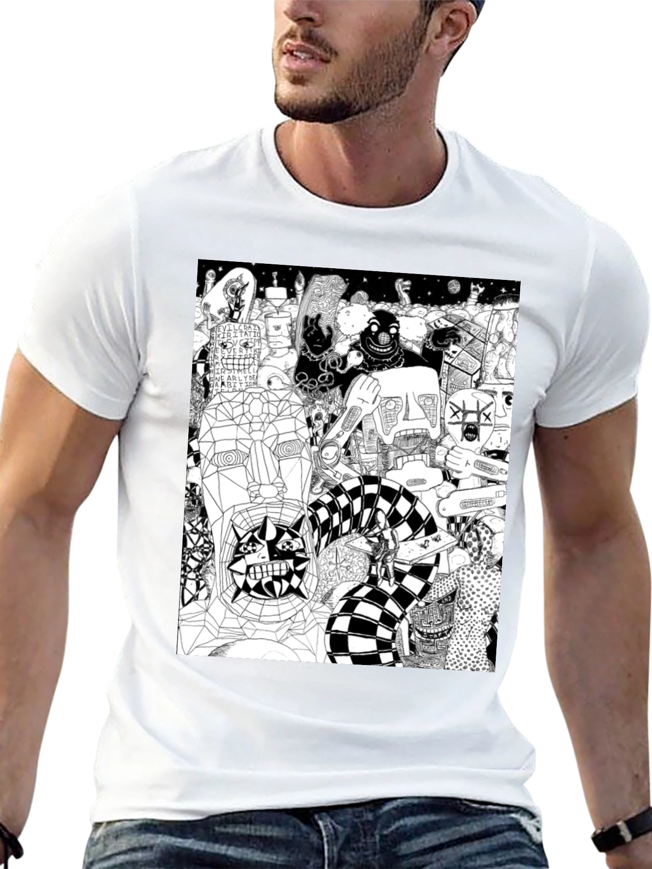 Unique Graphic Print T-Shirt