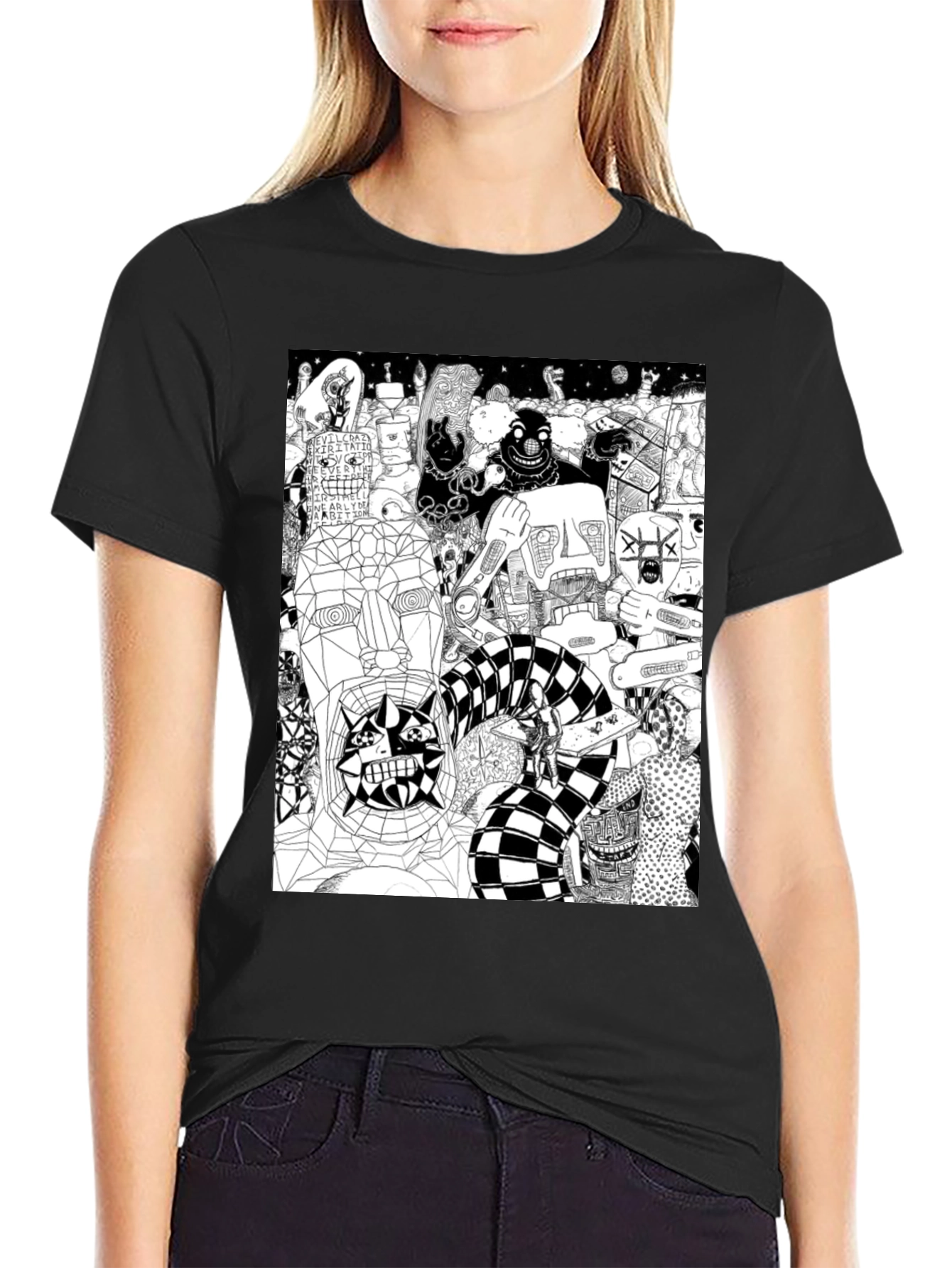 Unique Graphic Print T-Shirt