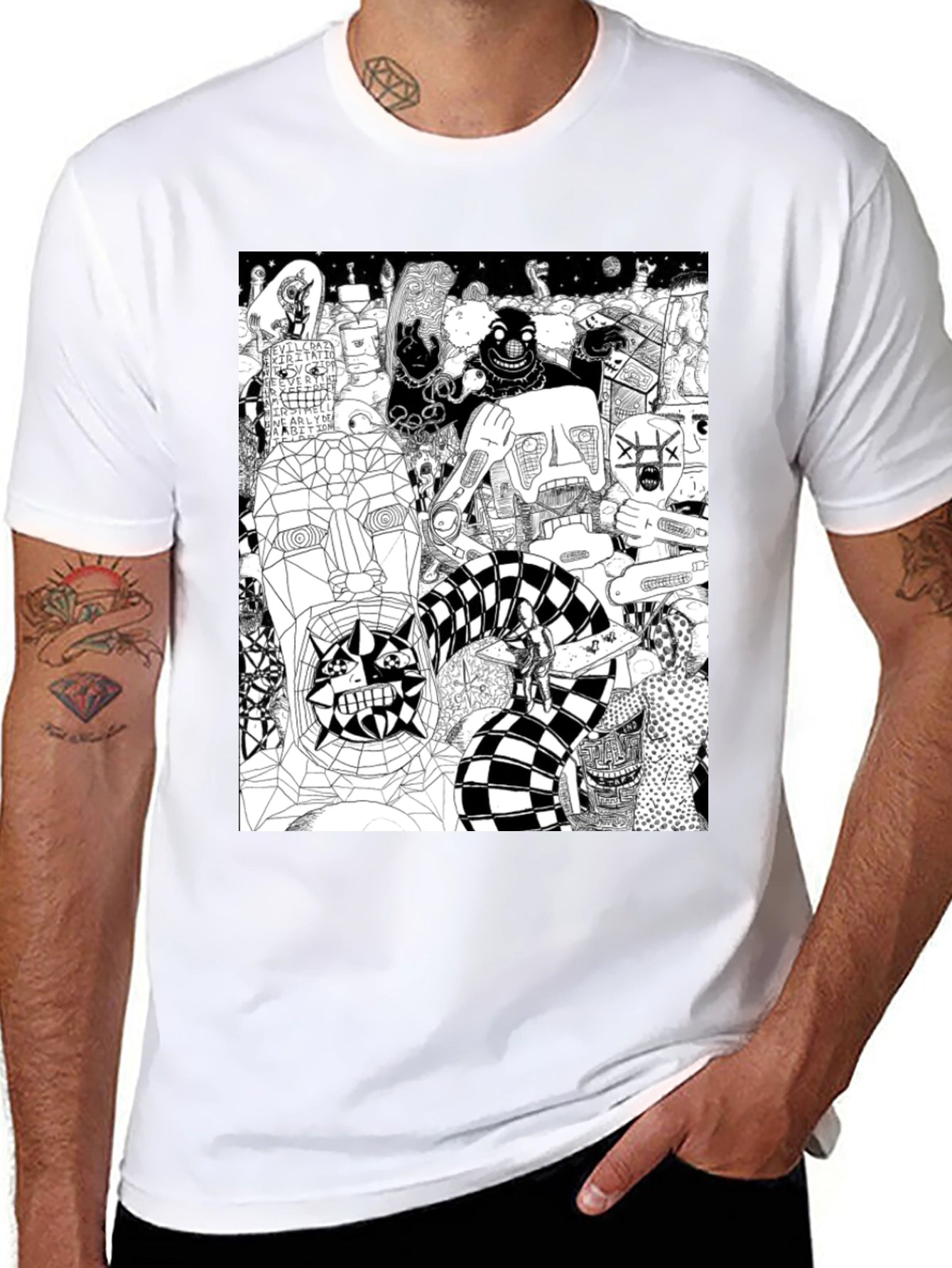 Unique Graphic Print T-Shirt