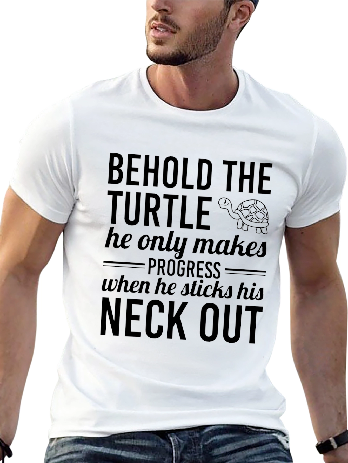 Behold The Turtle Mens Graphic T-Shirt