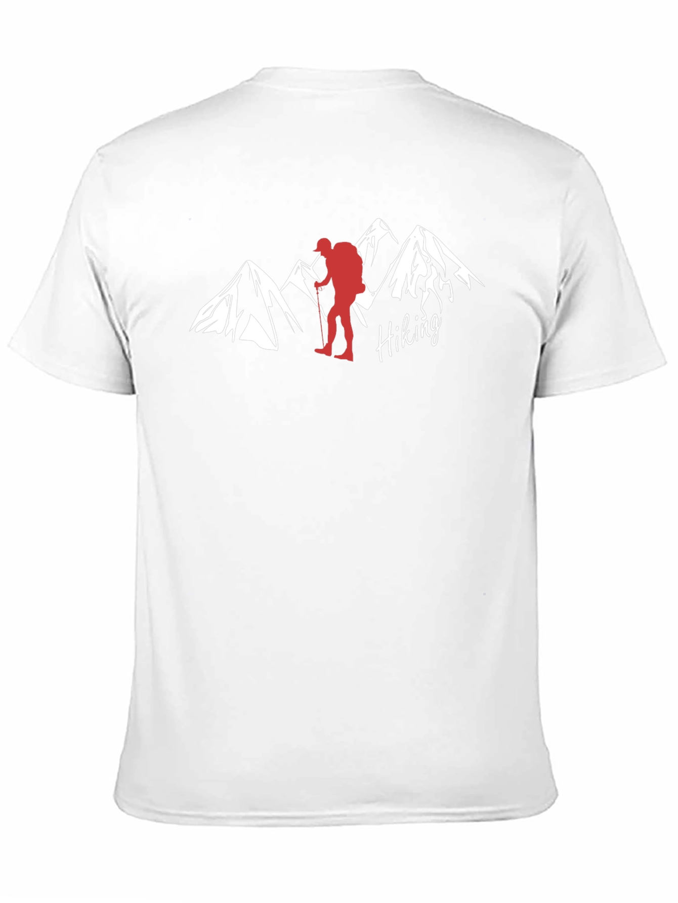 Hiking Adventure T-Shirt - Mountains & Hiker Design