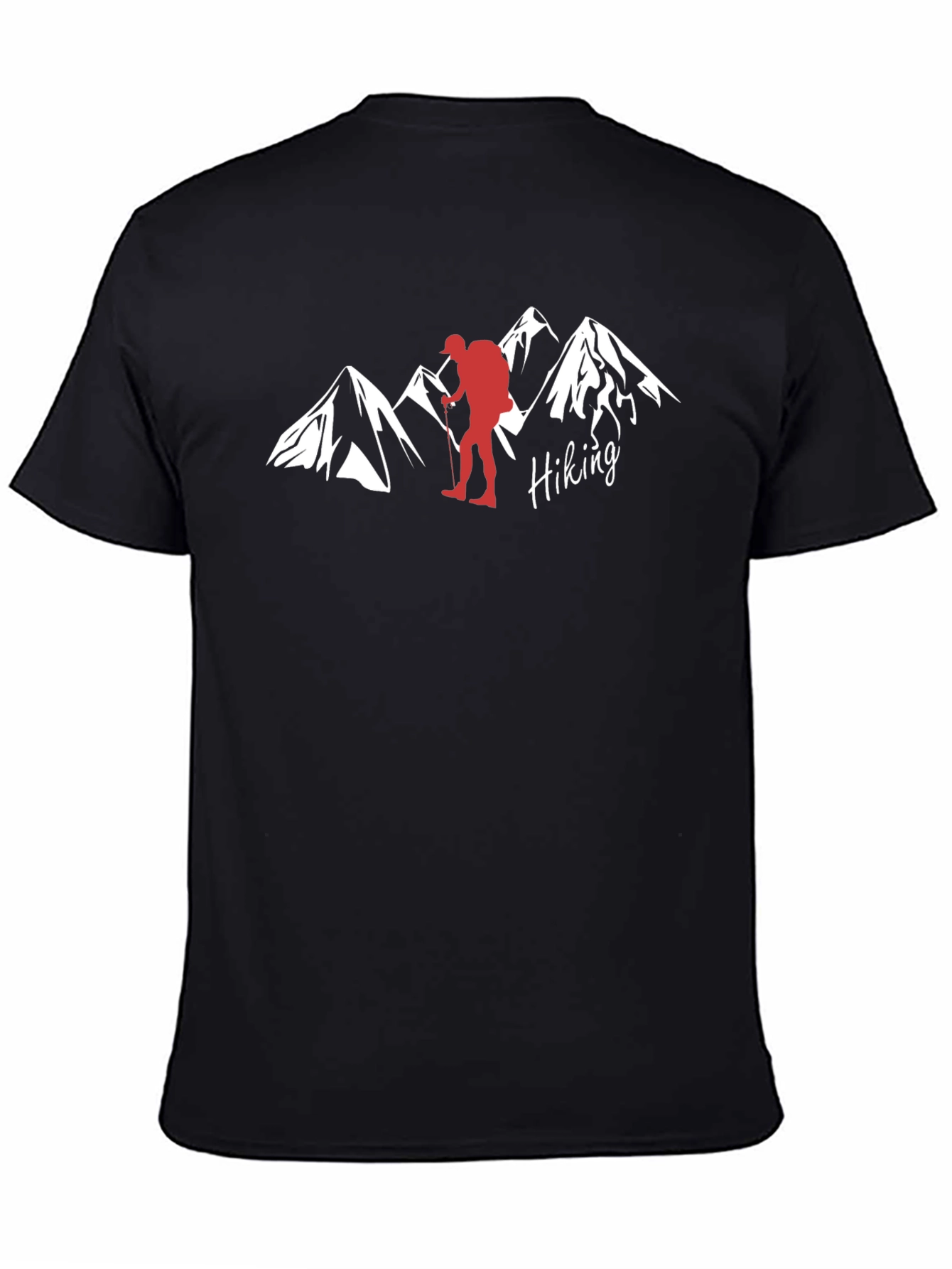 Hiking Adventure T-Shirt - Mountains & Hiker Design