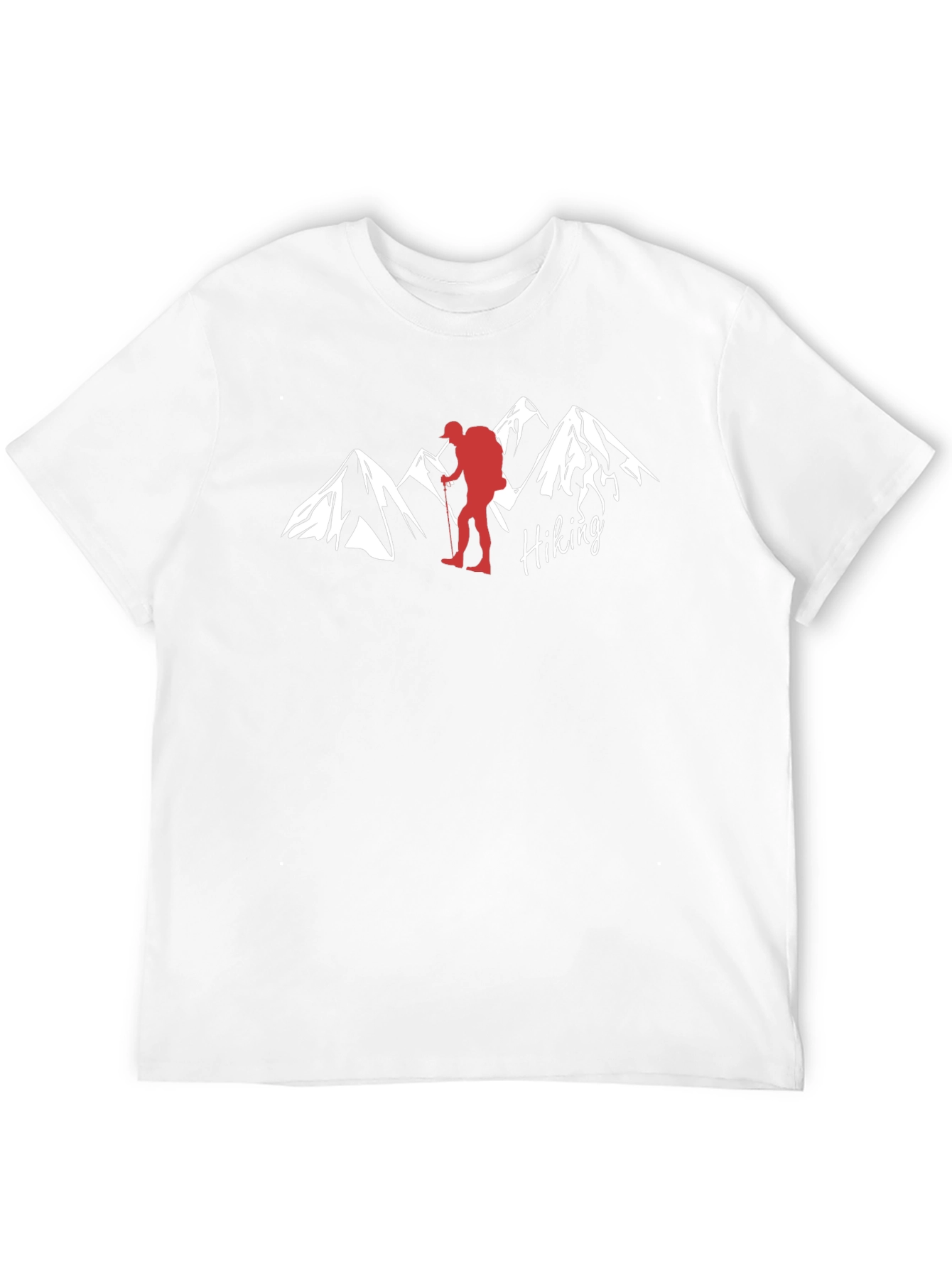 Hiking Adventure T-Shirt - Mountains & Hiker Design