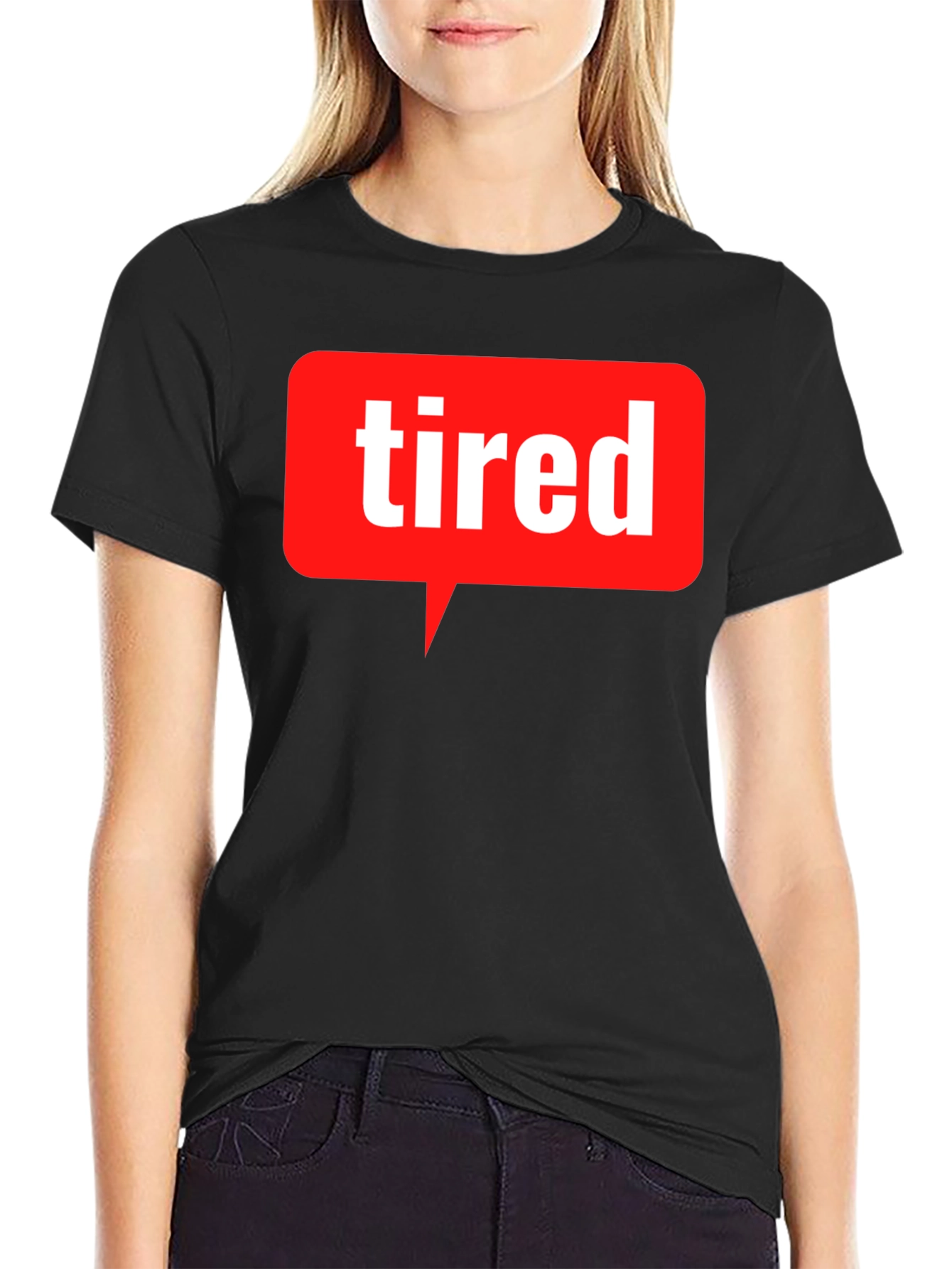 Tired Speech Bubble T-Shirt - Mens Graphic Tee