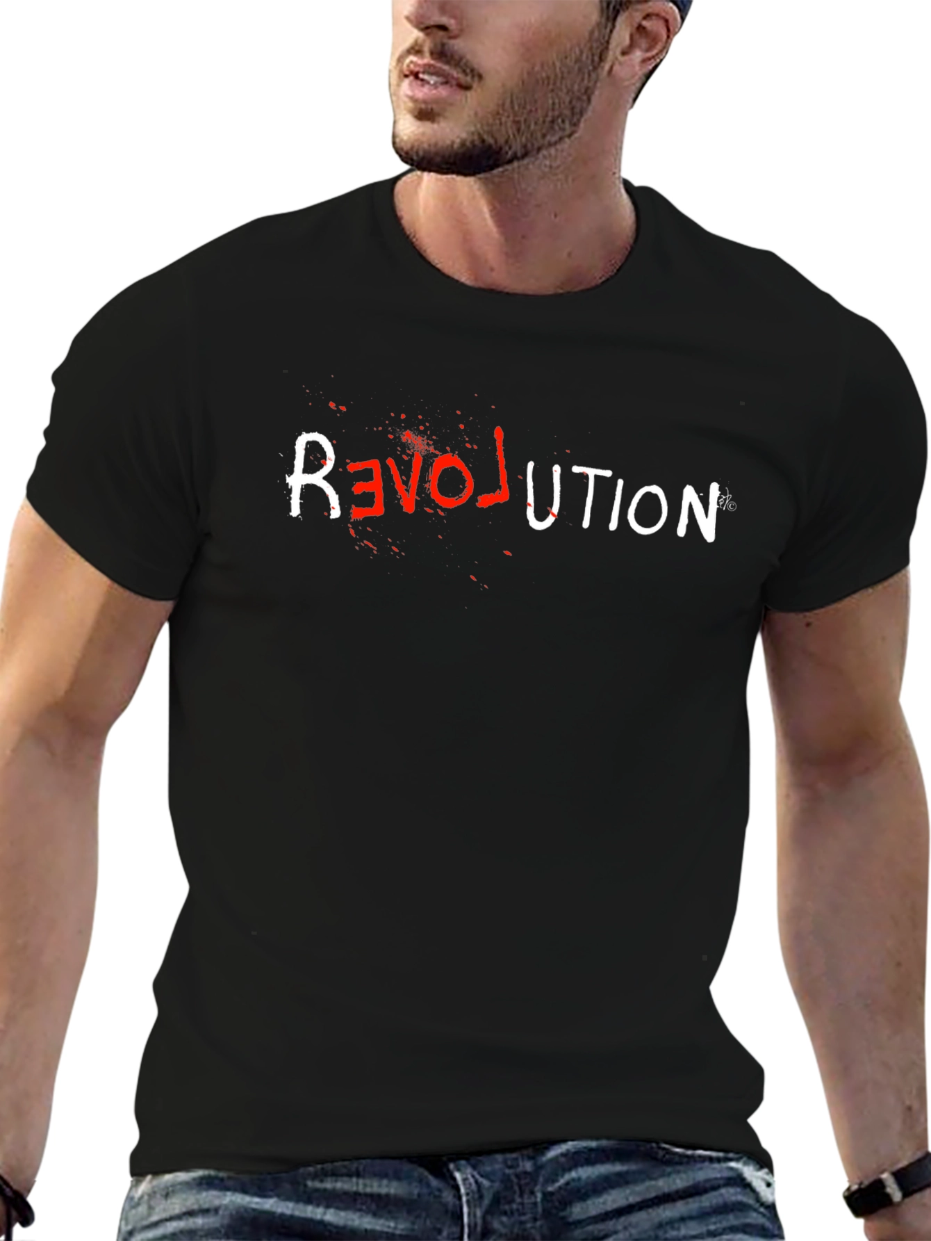 Revolution Graphic Tee - Mens Black T-Shirt