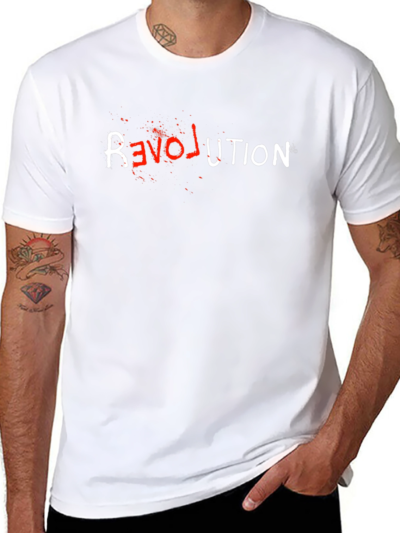 Revolution Graphic Tee - Mens Black T-Shirt