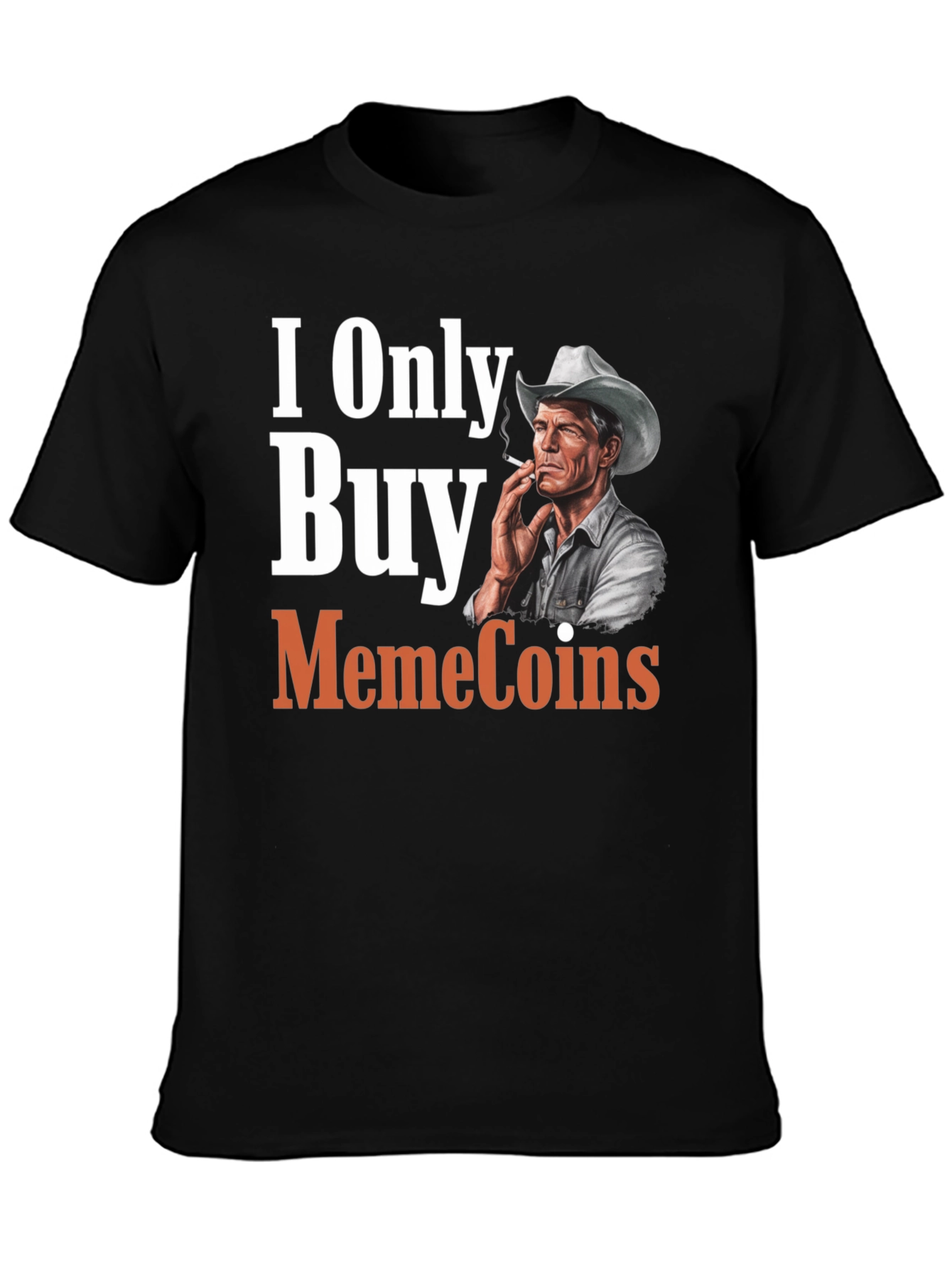 I Only Buy MemeCoins Black T-Shirt