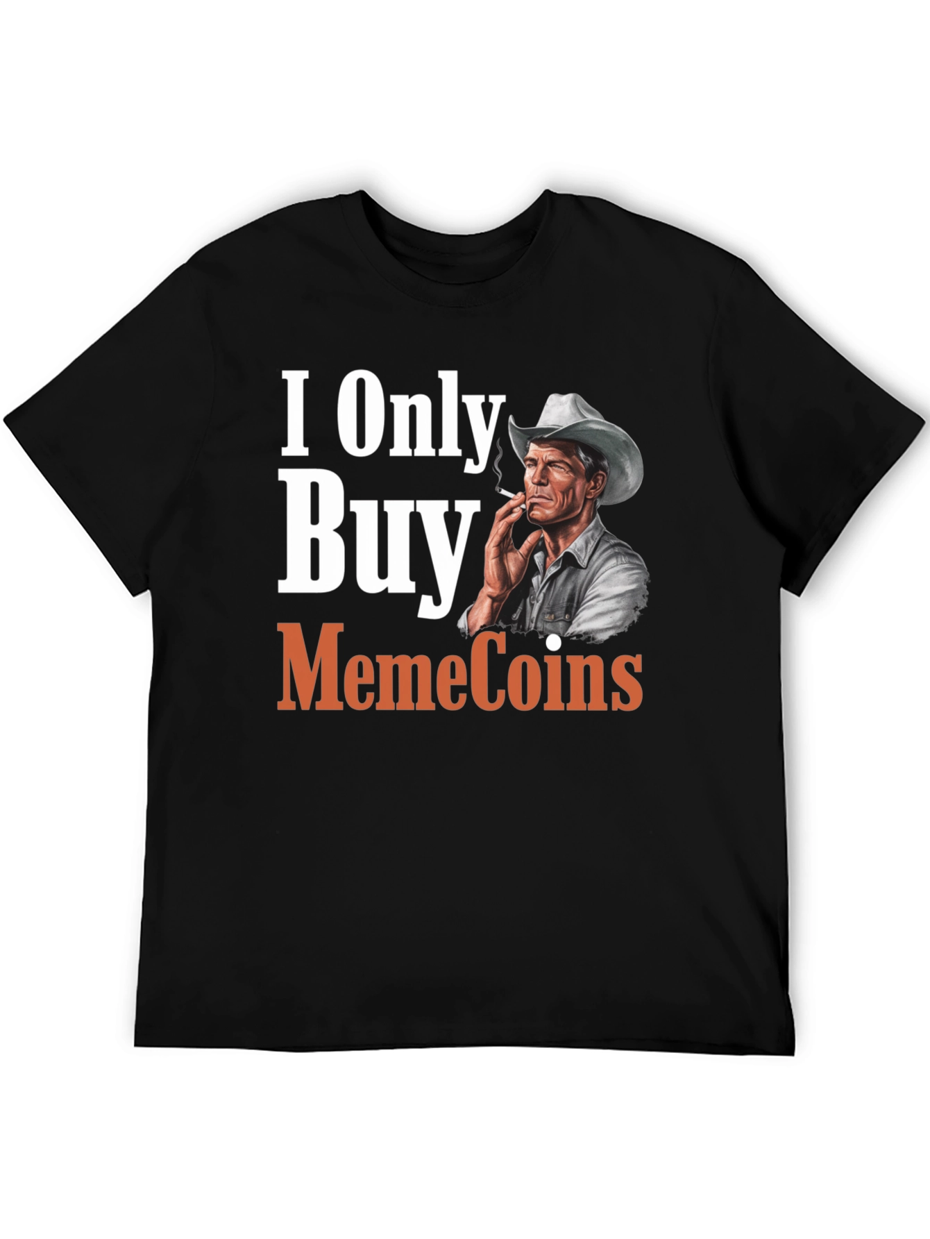 I Only Buy MemeCoins Black T-Shirt