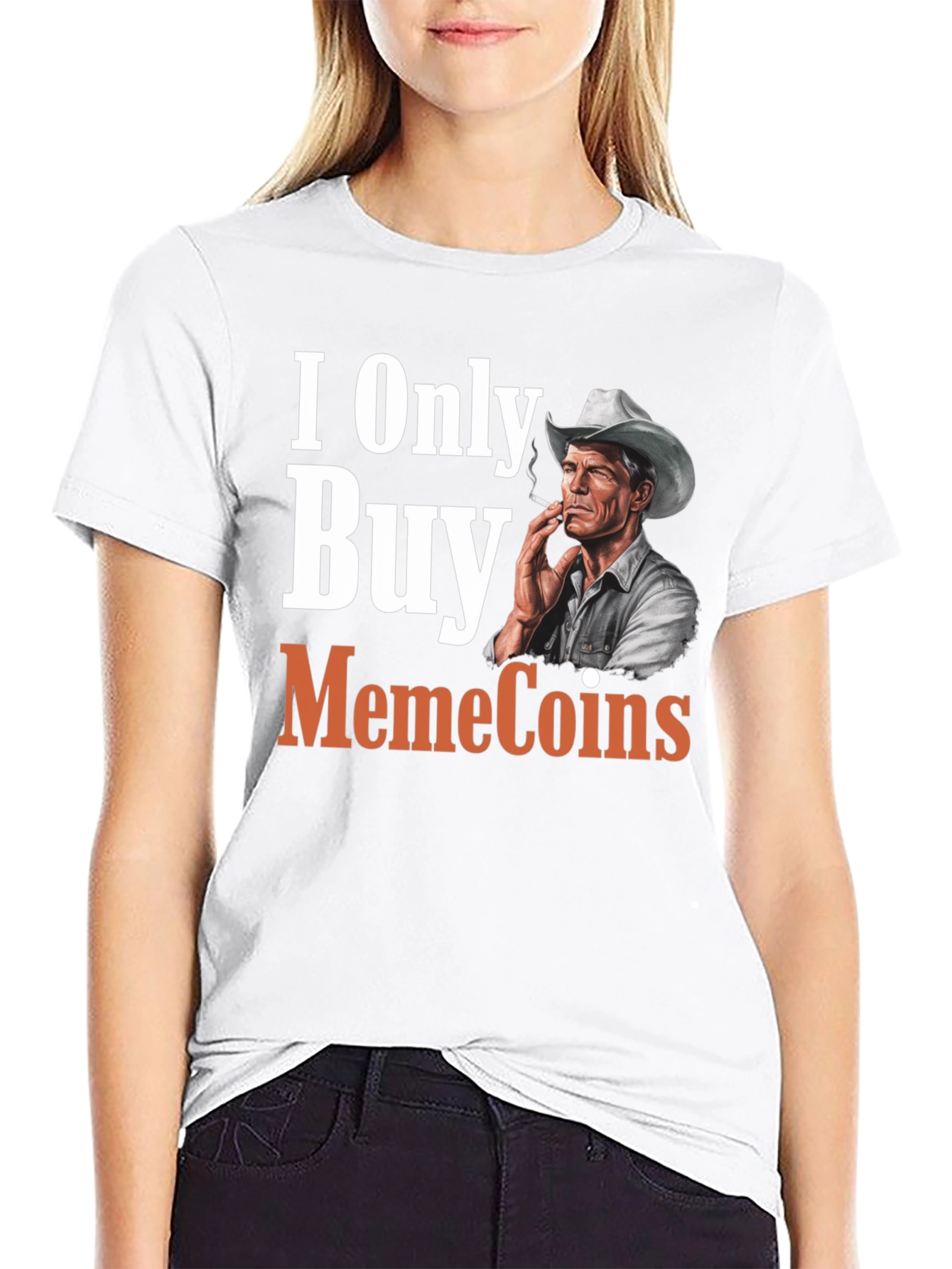 I Only Buy MemeCoins Black T-Shirt