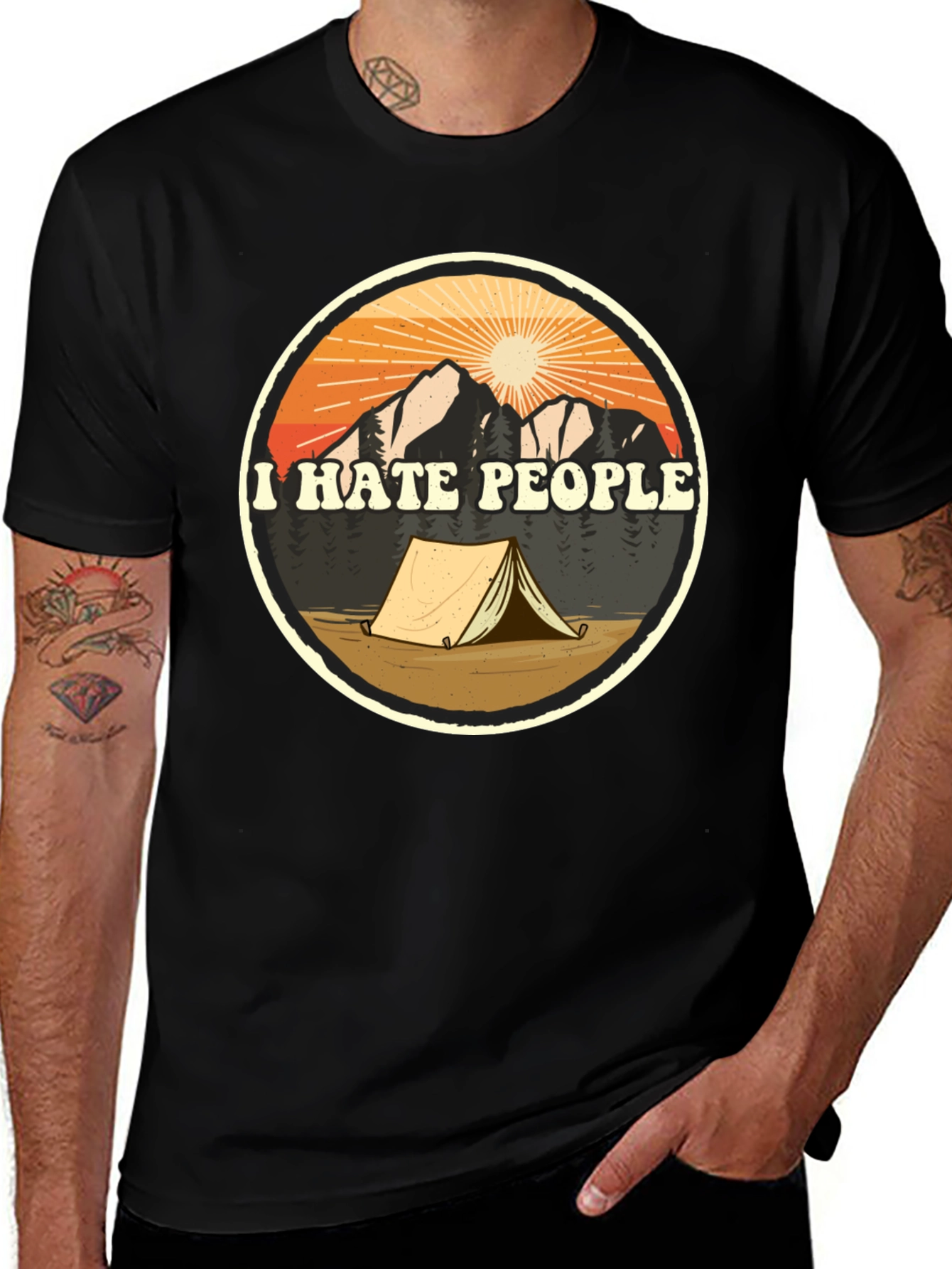 I Hate People Camping T-Shirt