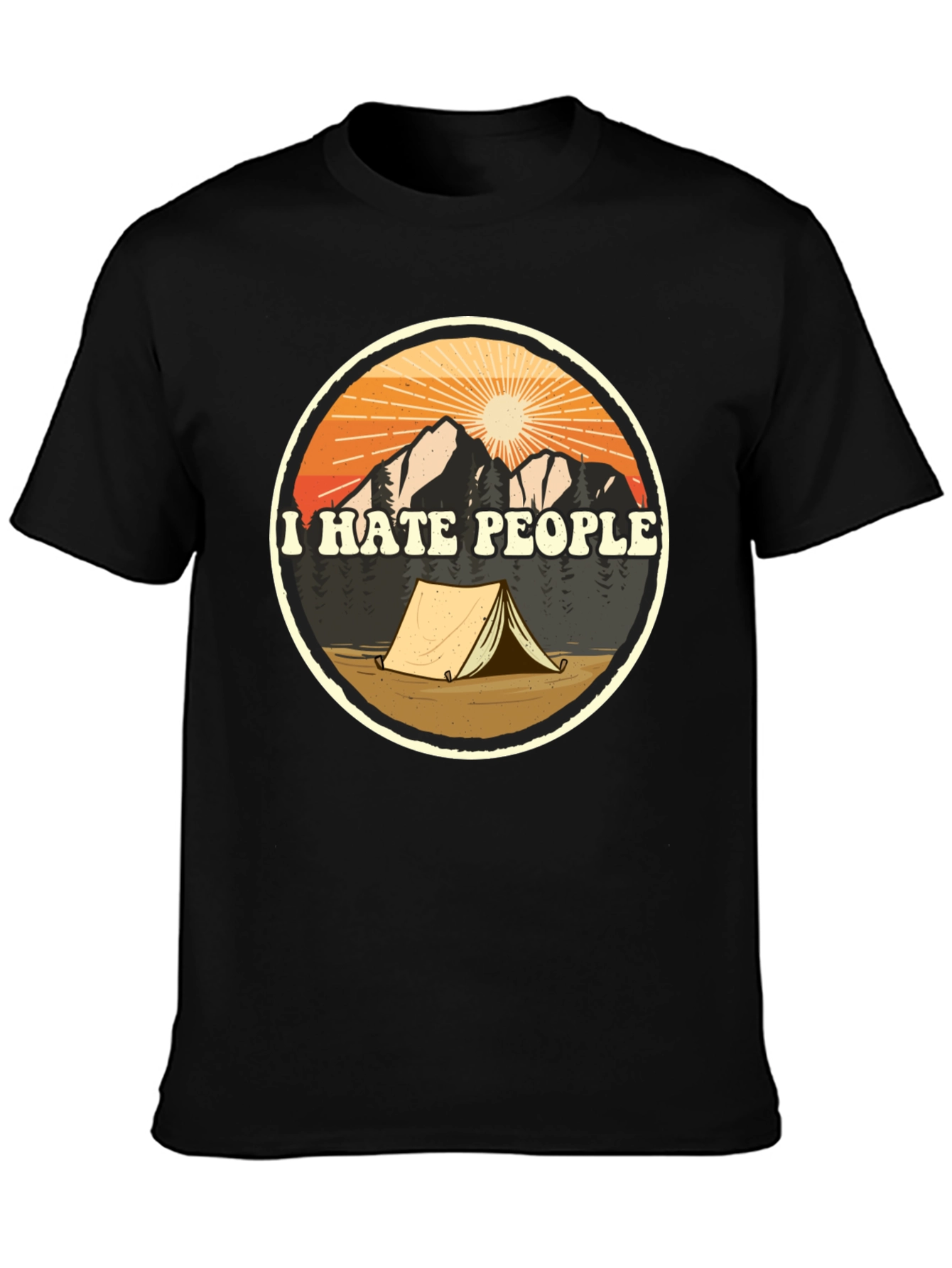 I Hate People Camping T-Shirt