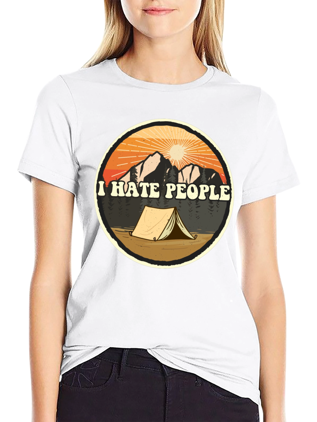 I Hate People Camping T-Shirt