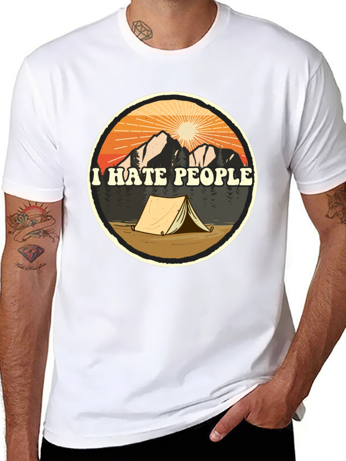 I Hate People Camping T-Shirt