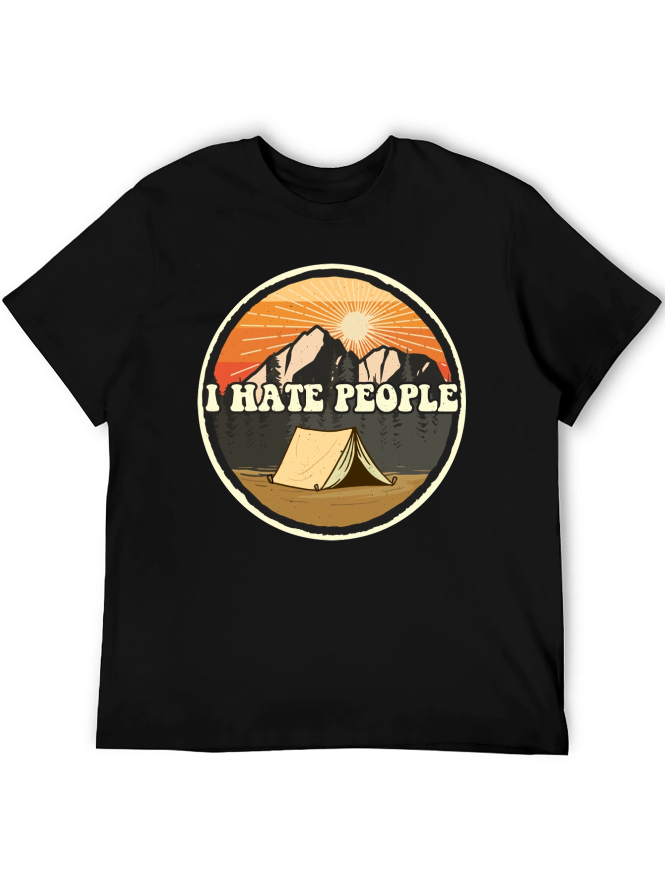 I Hate People Camping T-Shirt