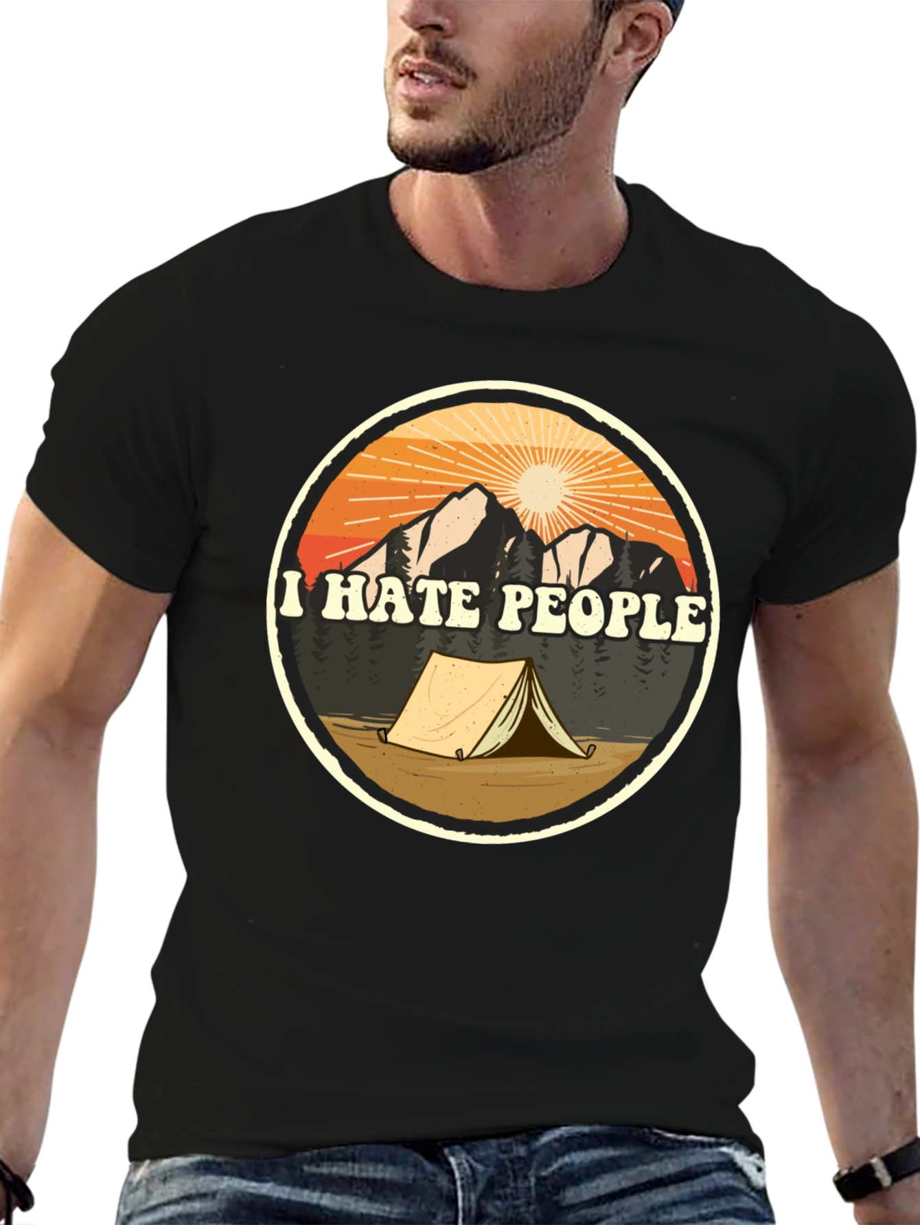 I Hate People Camping T-Shirt
