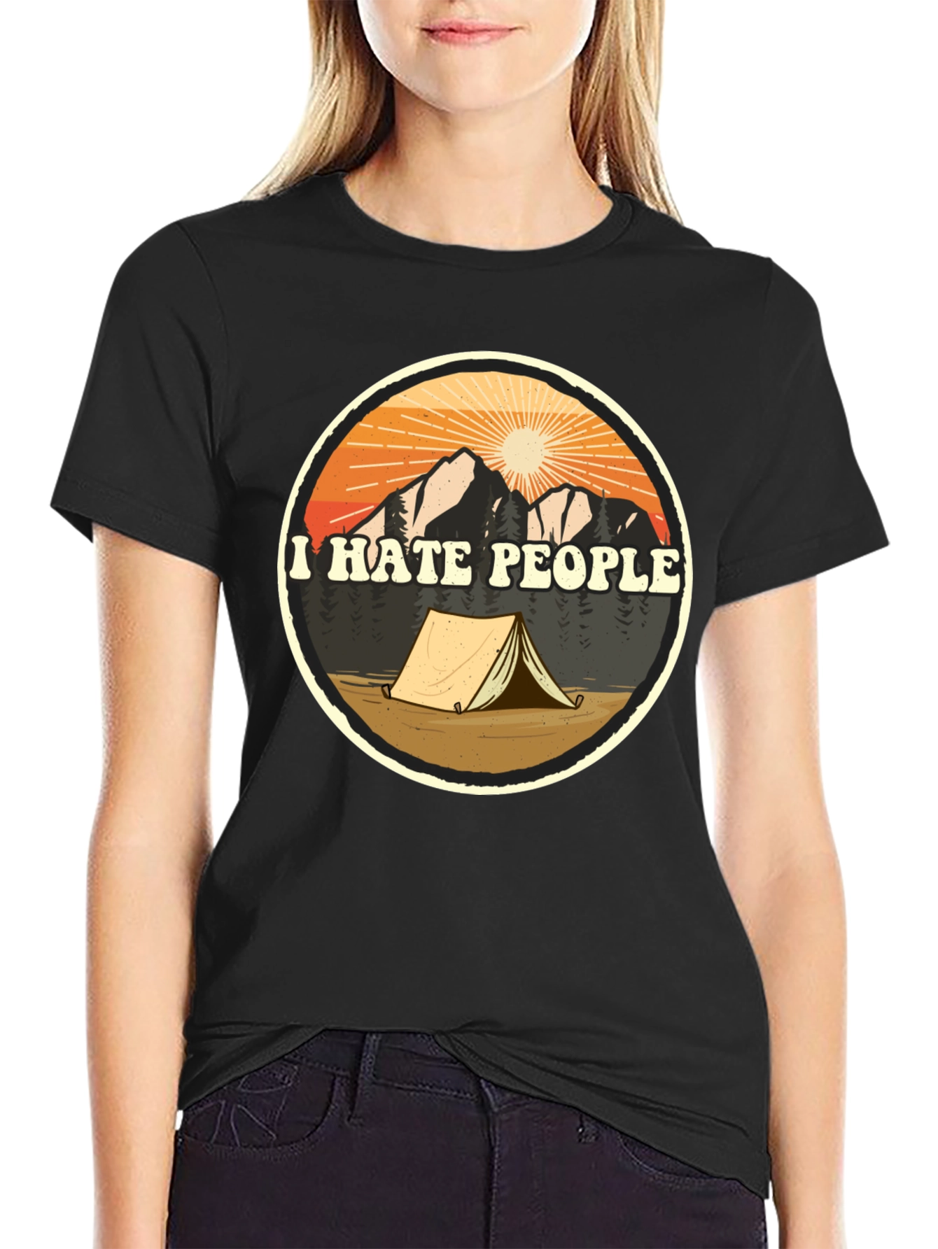 I Hate People Camping T-Shirt