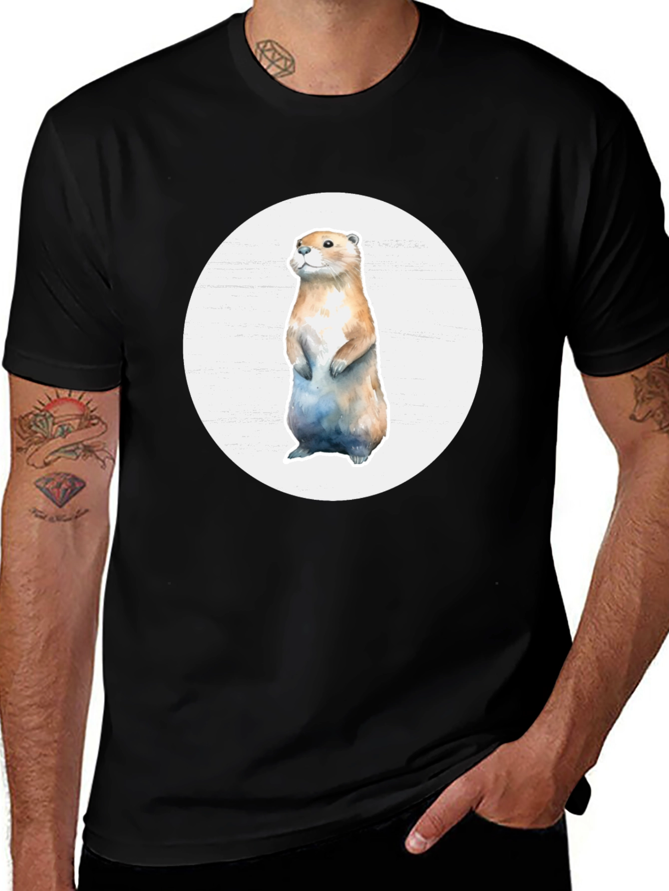 Otter Graphic Tee - Casual Comfort