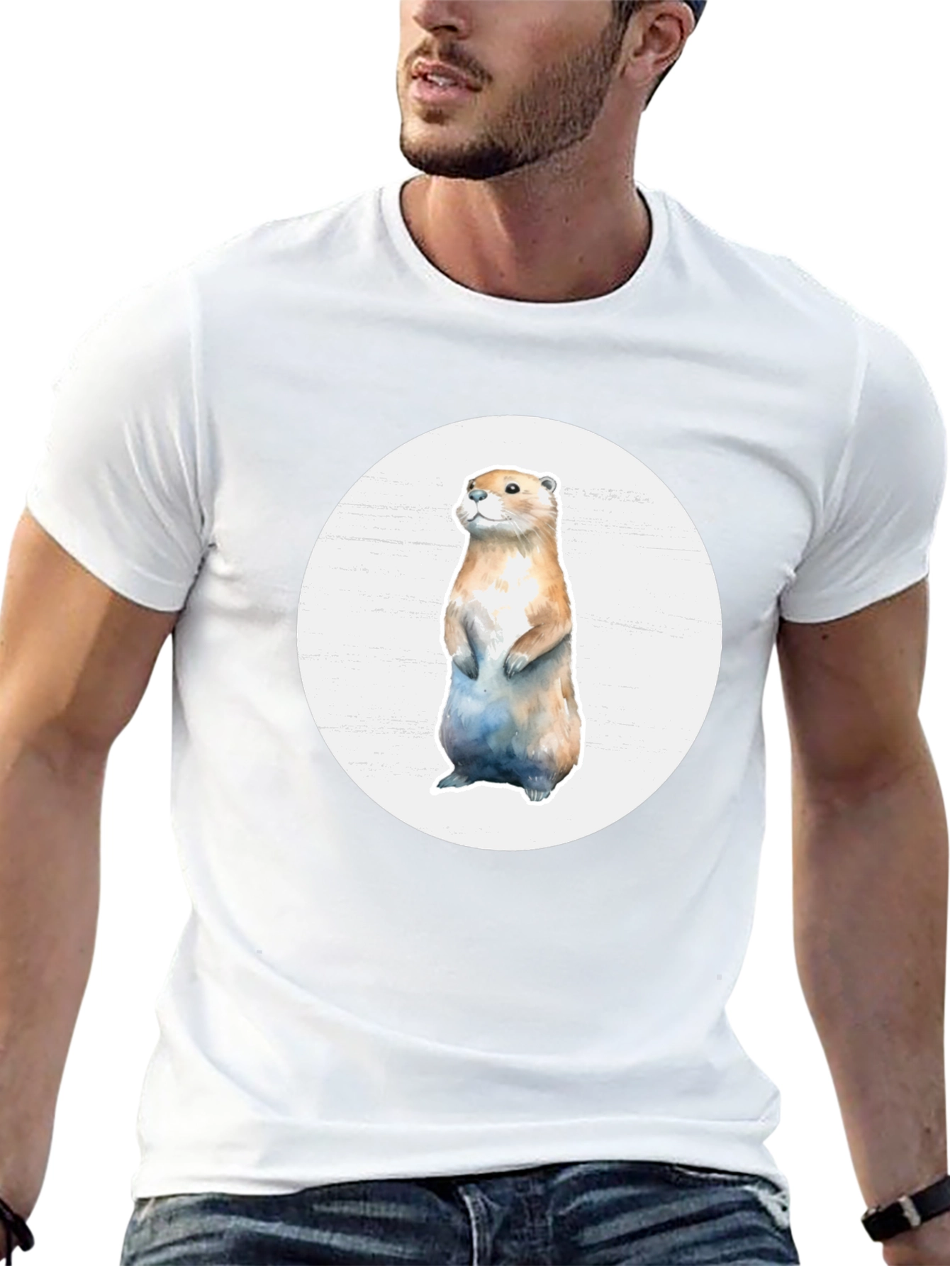 Otter Graphic Tee - Casual Comfort