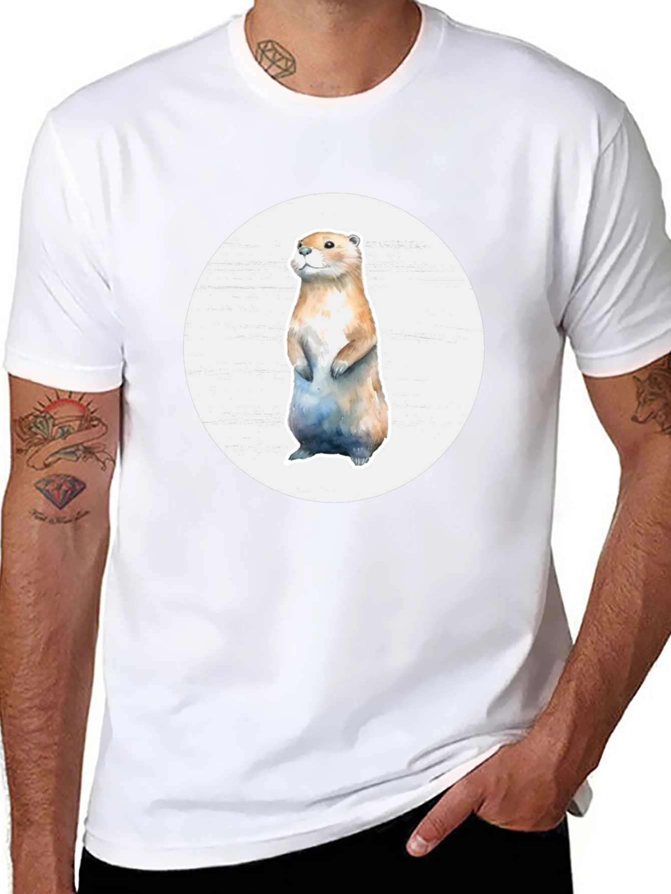 Otter Graphic Tee - Casual Comfort