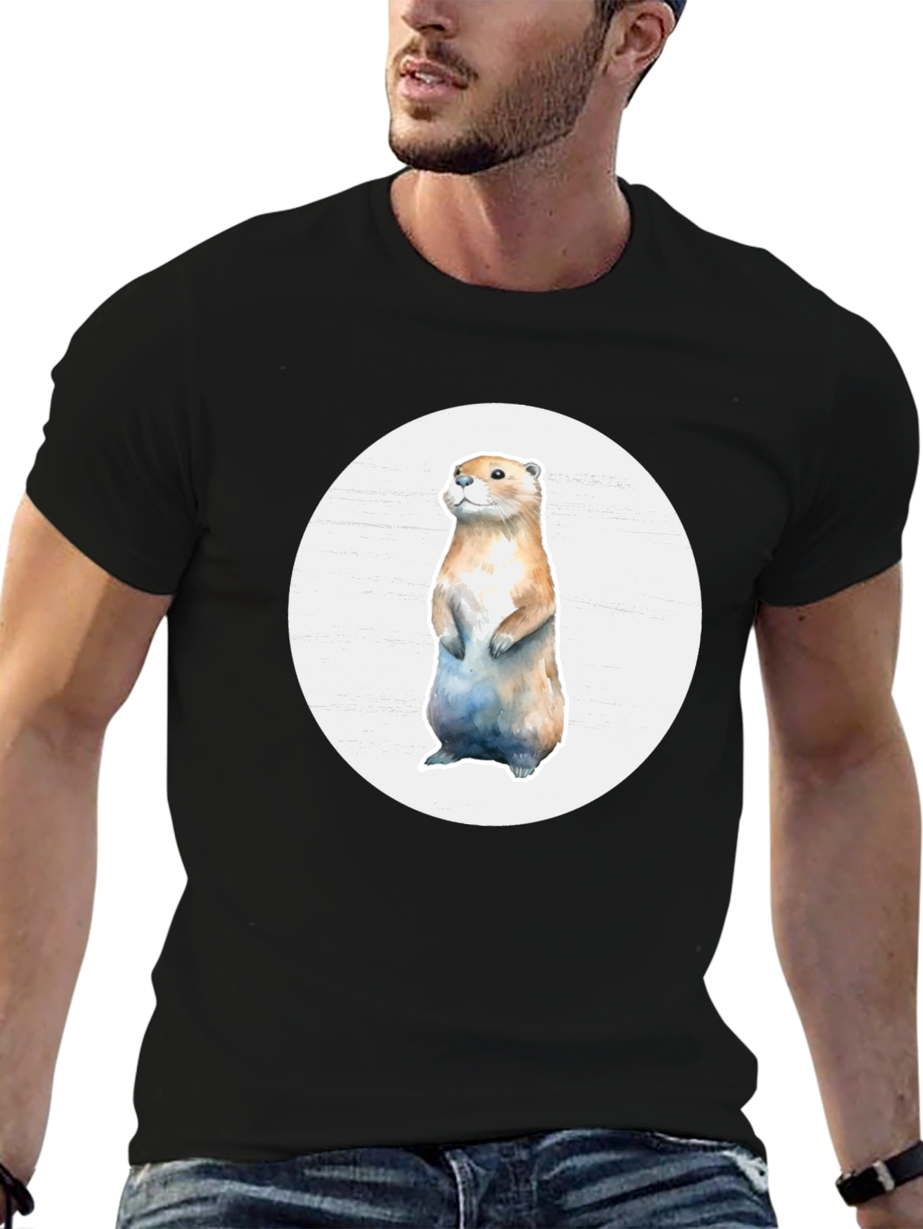 Otter Graphic Tee - Casual Comfort