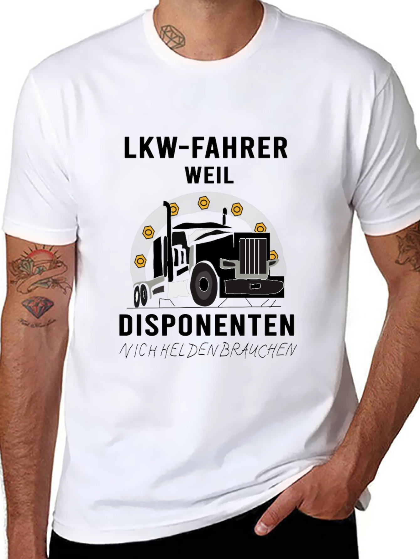 LKW-Fahrer Graphic Tee - Truck Driver T-Shirt