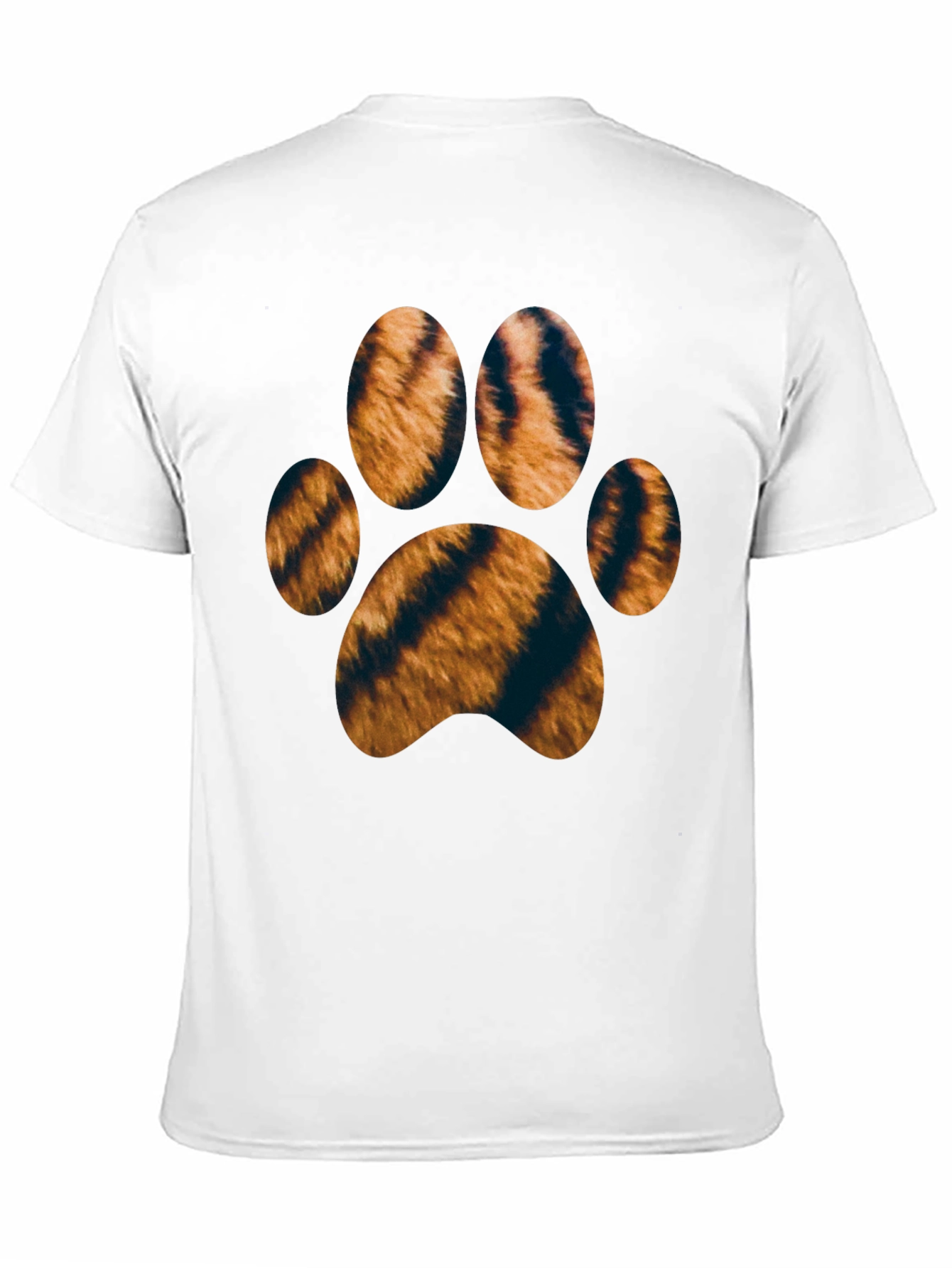 Tiger Paw Print Black T-Shirt