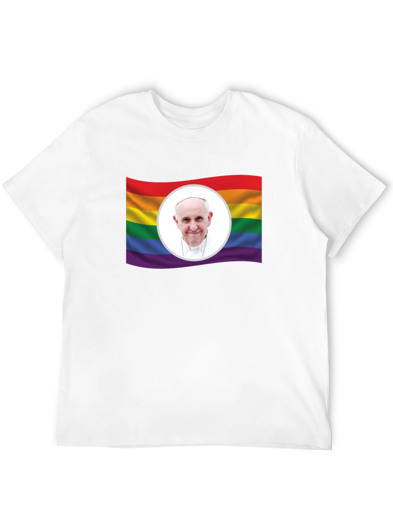 Pride Pope Francis Black T-Shirt