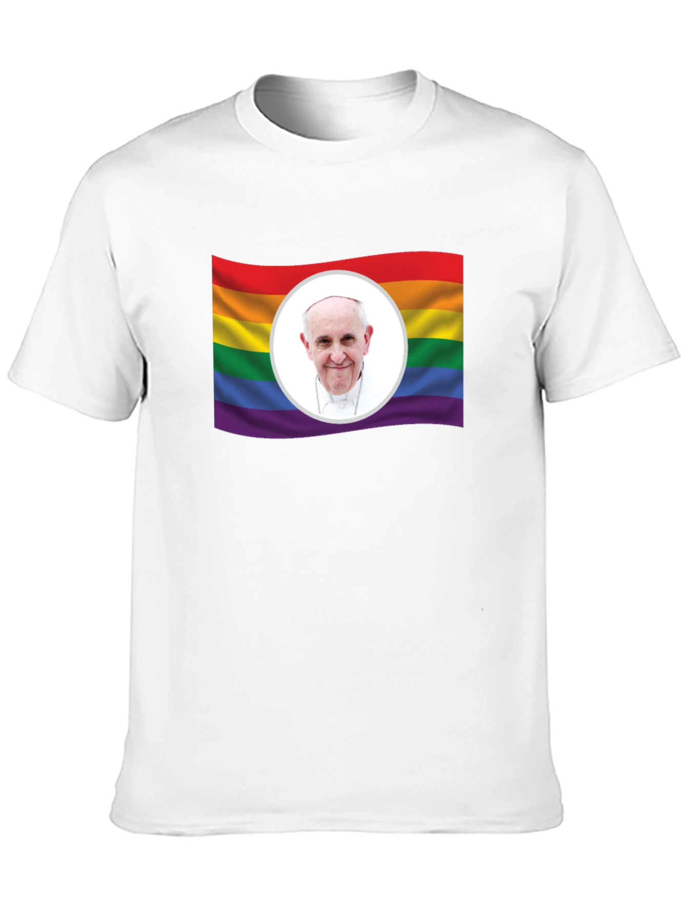 Pride Pope Francis Black T-Shirt