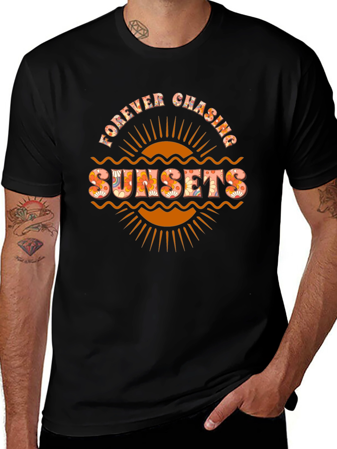 Forever Chasing Sunsets Graphic T-Shirt
