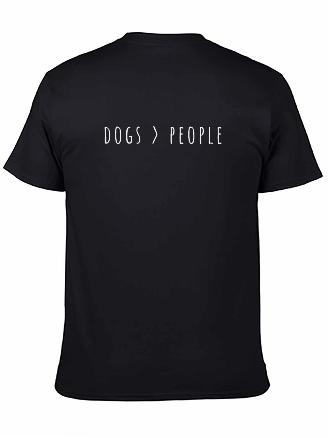 Dogs Over People Graphic Tee - Black