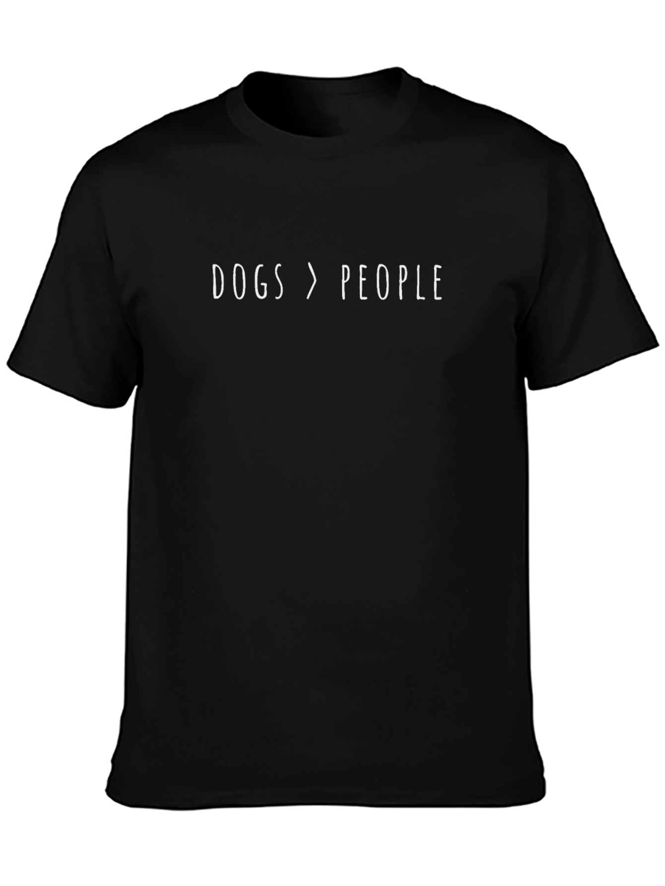 Dogs Over People Graphic Tee - Black