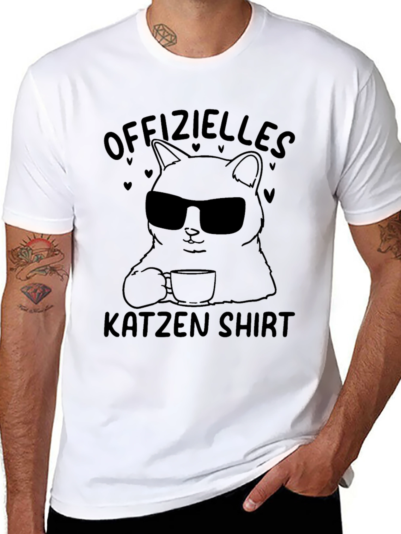 Offizielles Katzen Shirt - Cool Cat Tee