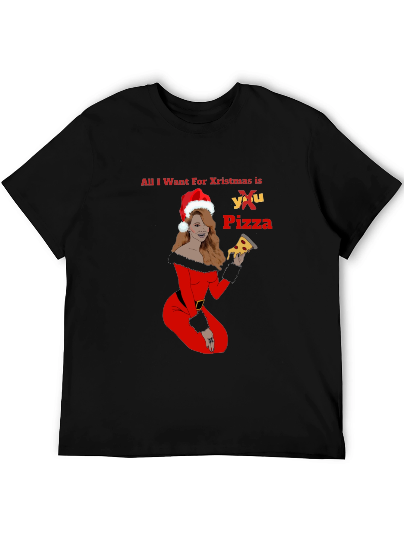 All I Want For Christmas is Pizza T-Shirt