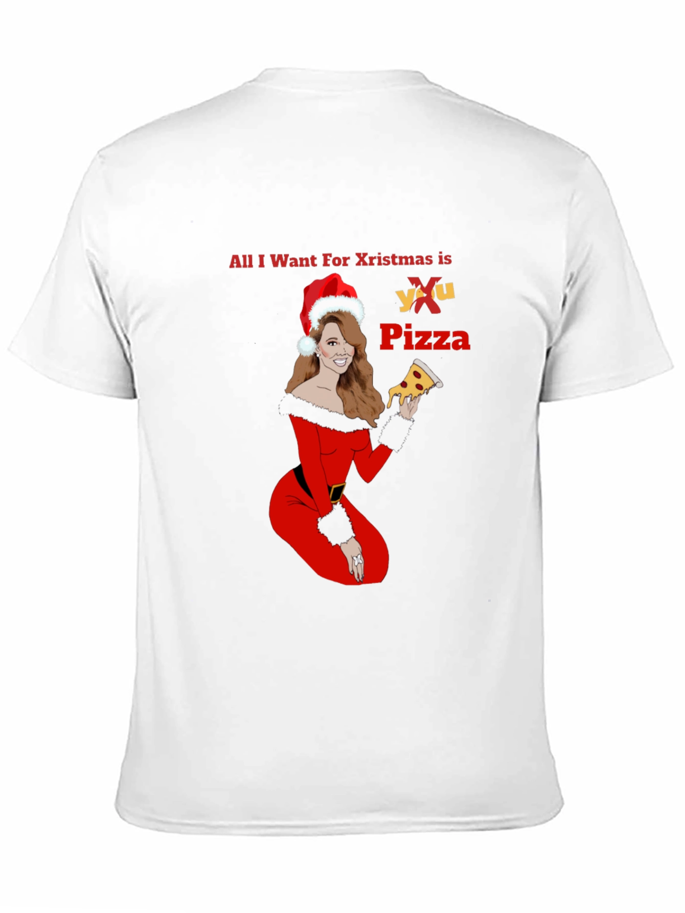 All I Want For Christmas is Pizza T-Shirt