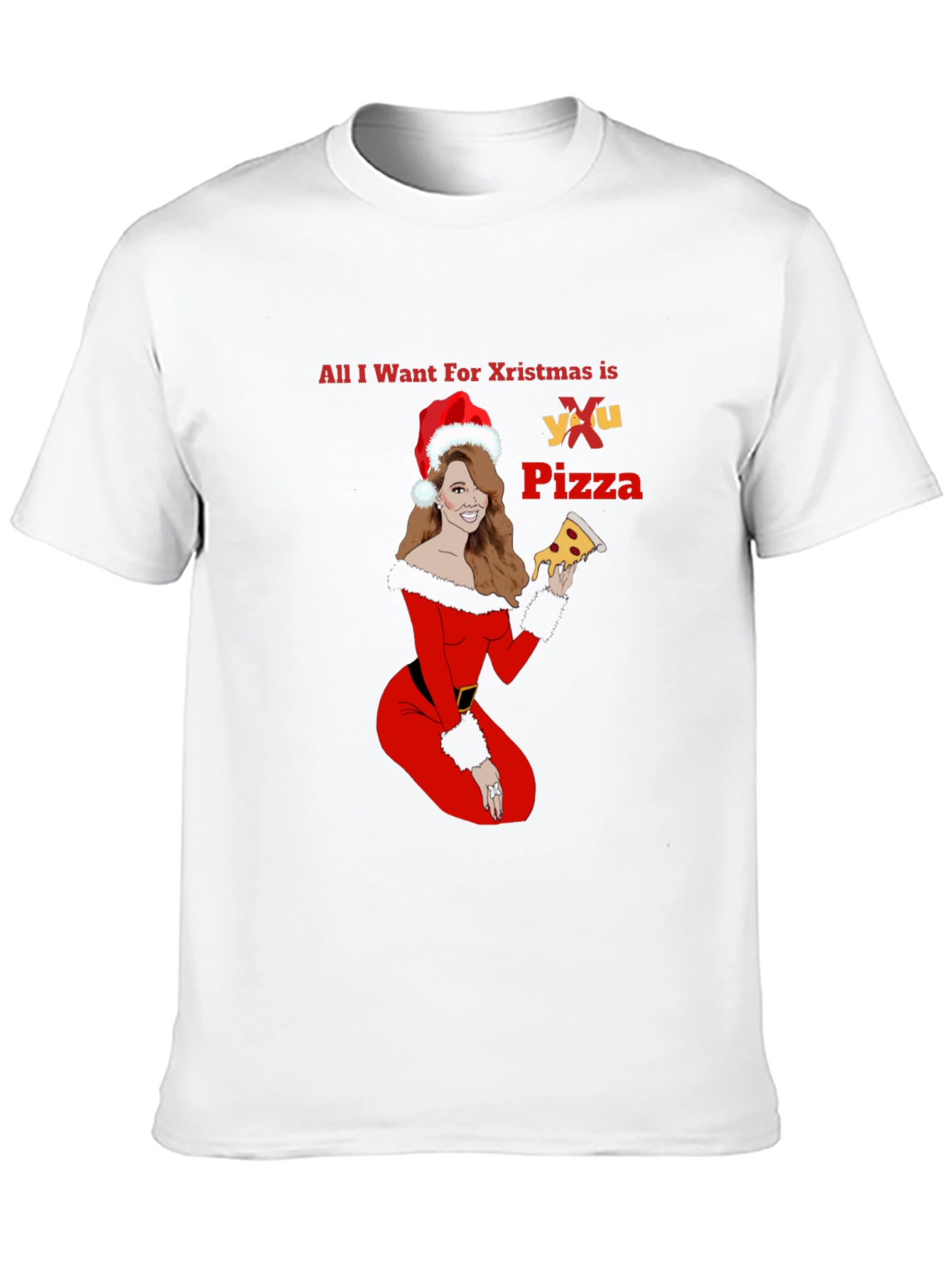 All I Want For Christmas is Pizza T-Shirt
