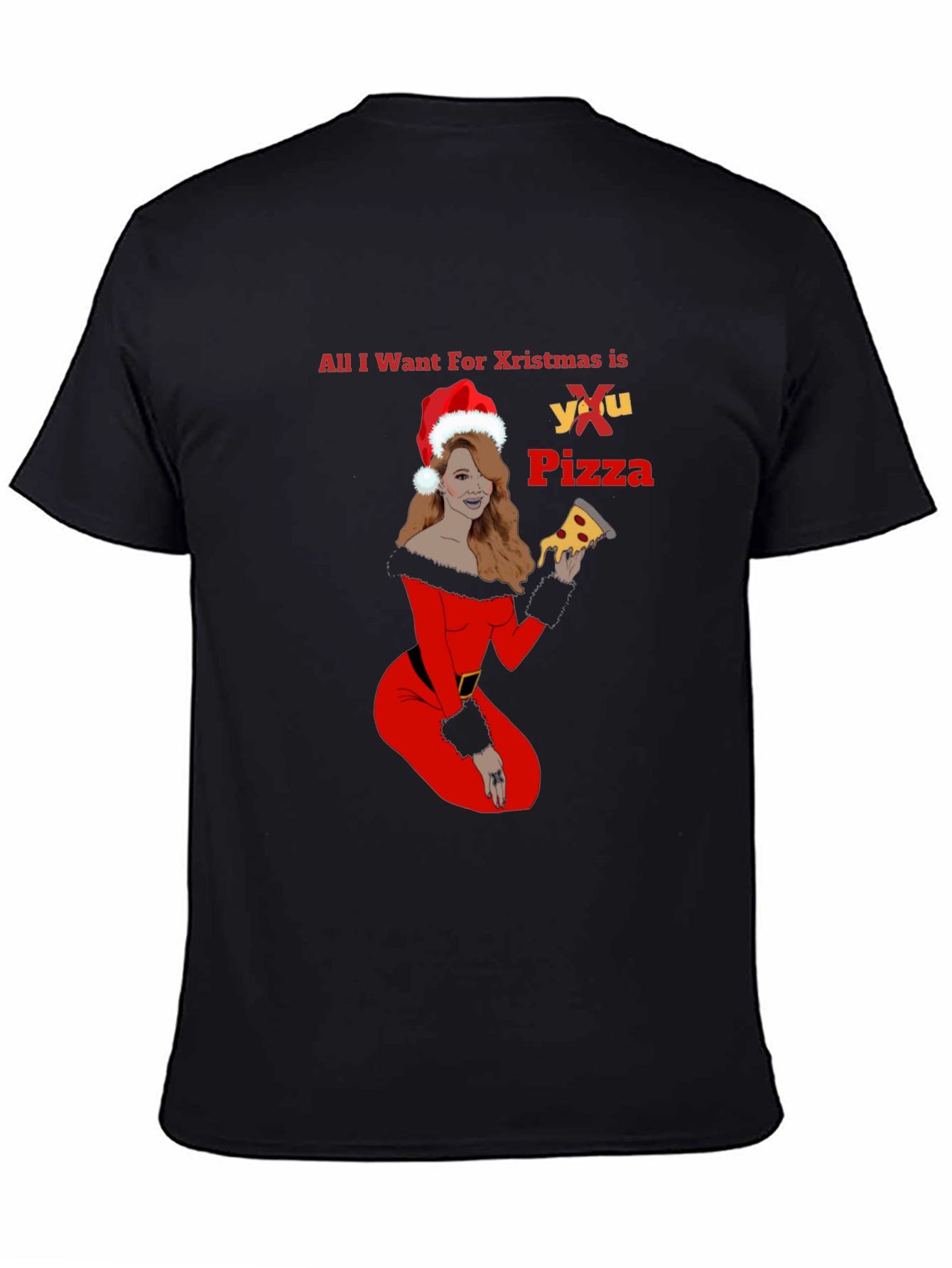 All I Want For Christmas is Pizza T-Shirt