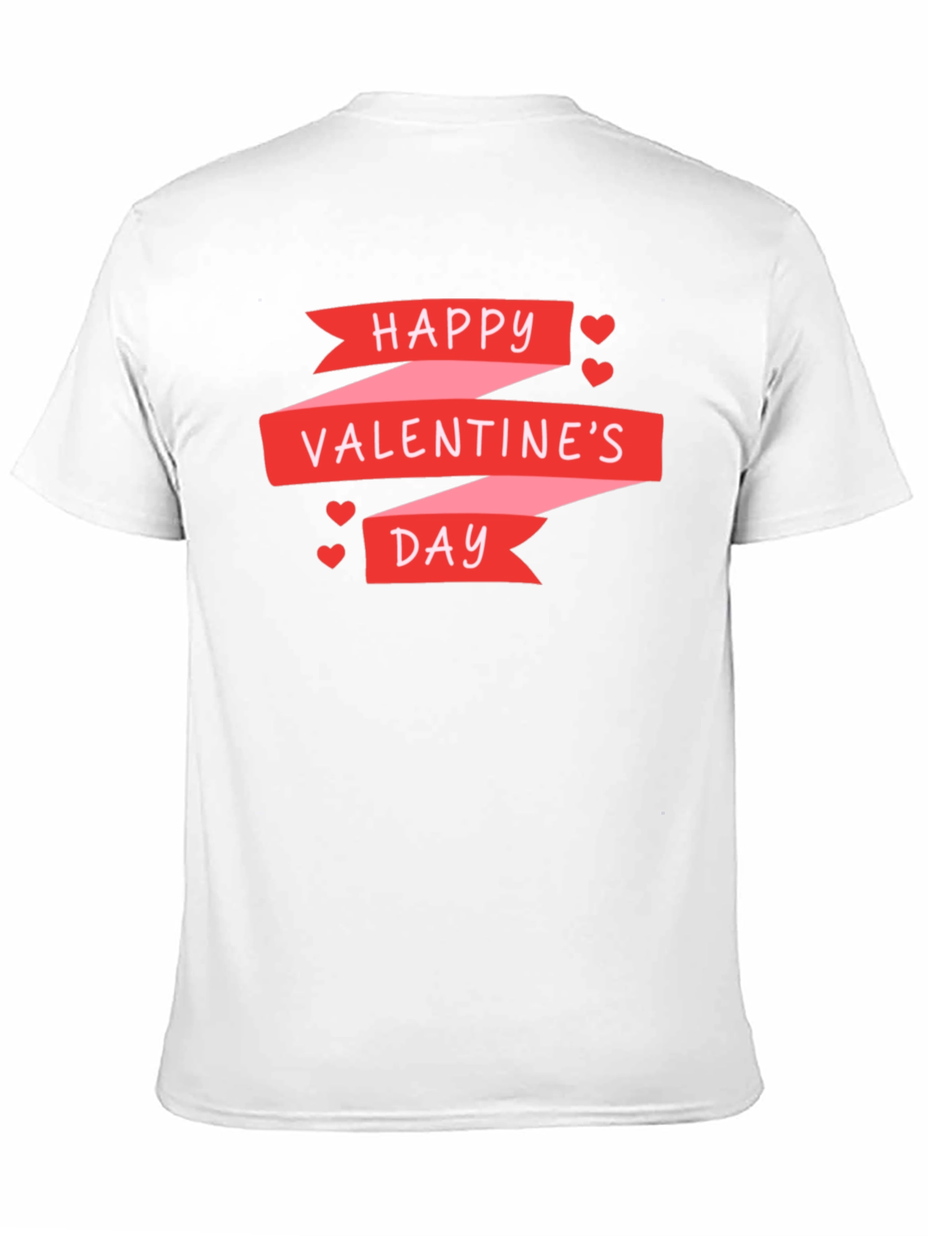 Happy Valentines Day Graphic Tee - Black