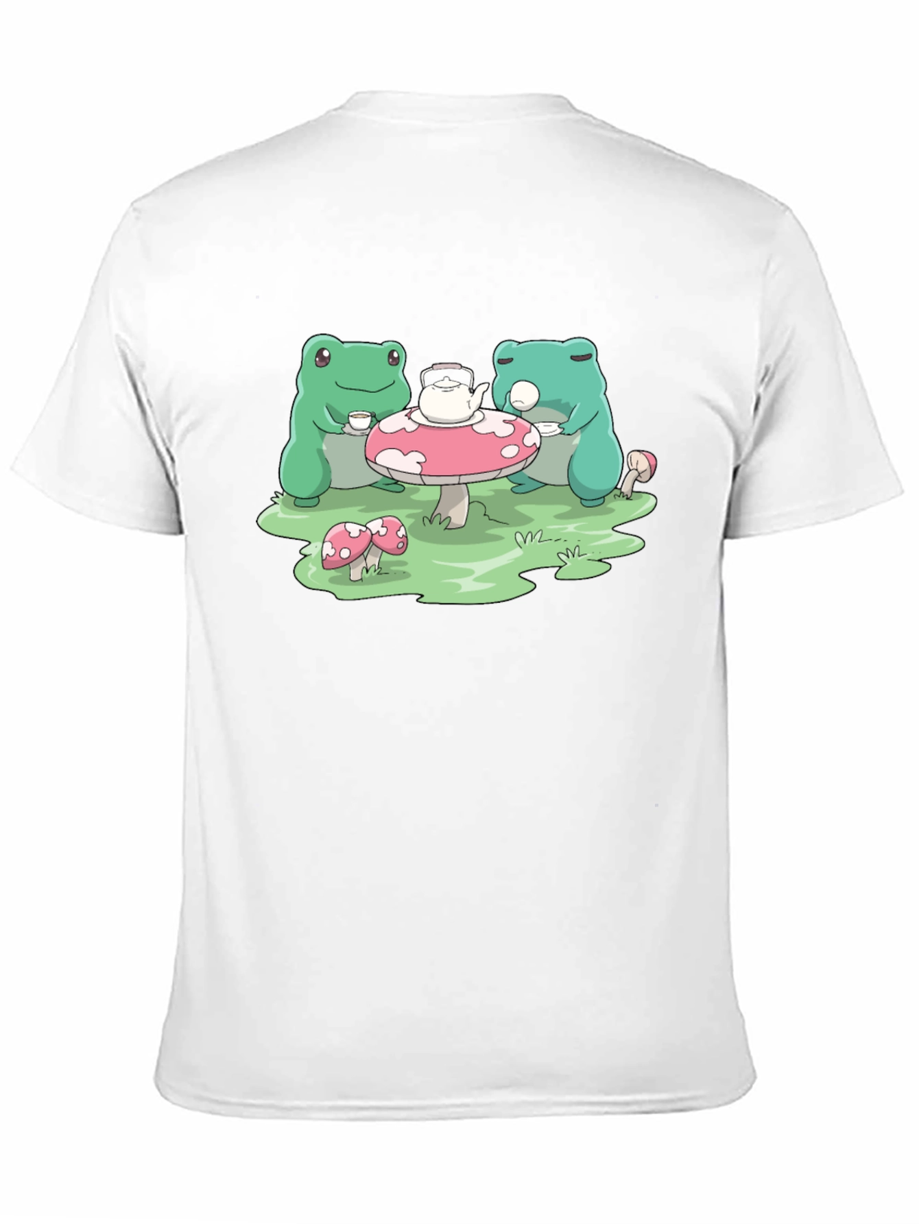 Frog Tea Party Graphic Tee - Cute Toad T-Shirt
