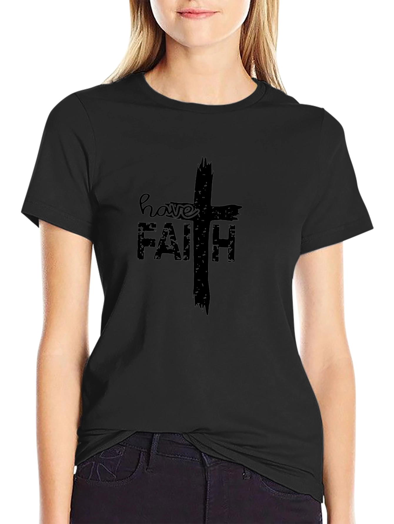 Faith Graphic Tee - Christian Black T-Shirt