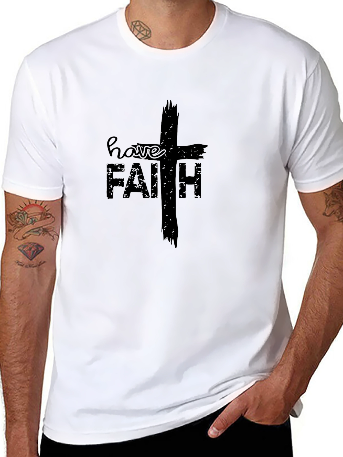 Faith Graphic Tee - Christian Black T-Shirt