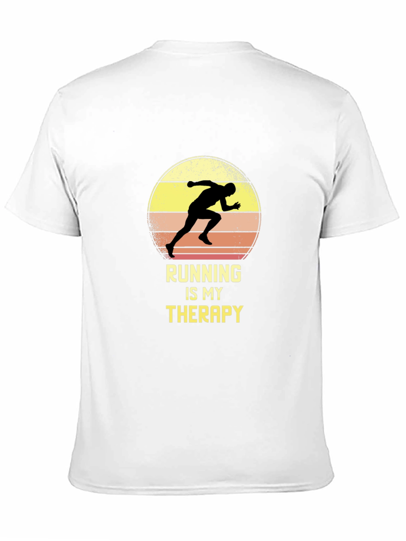Running Is My Therapy T-Shirt - Black