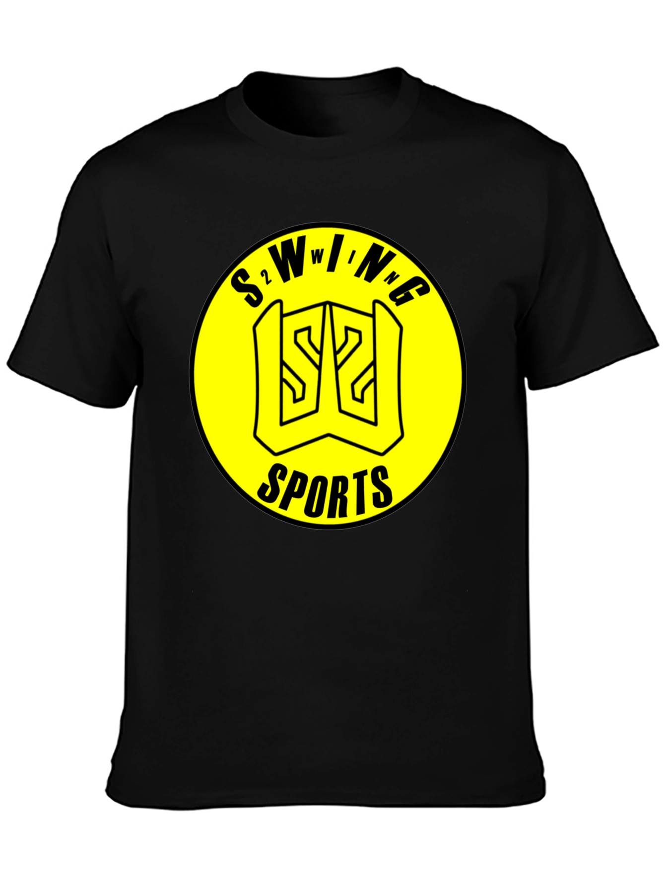 S2 Wing Sports Black T-Shirt