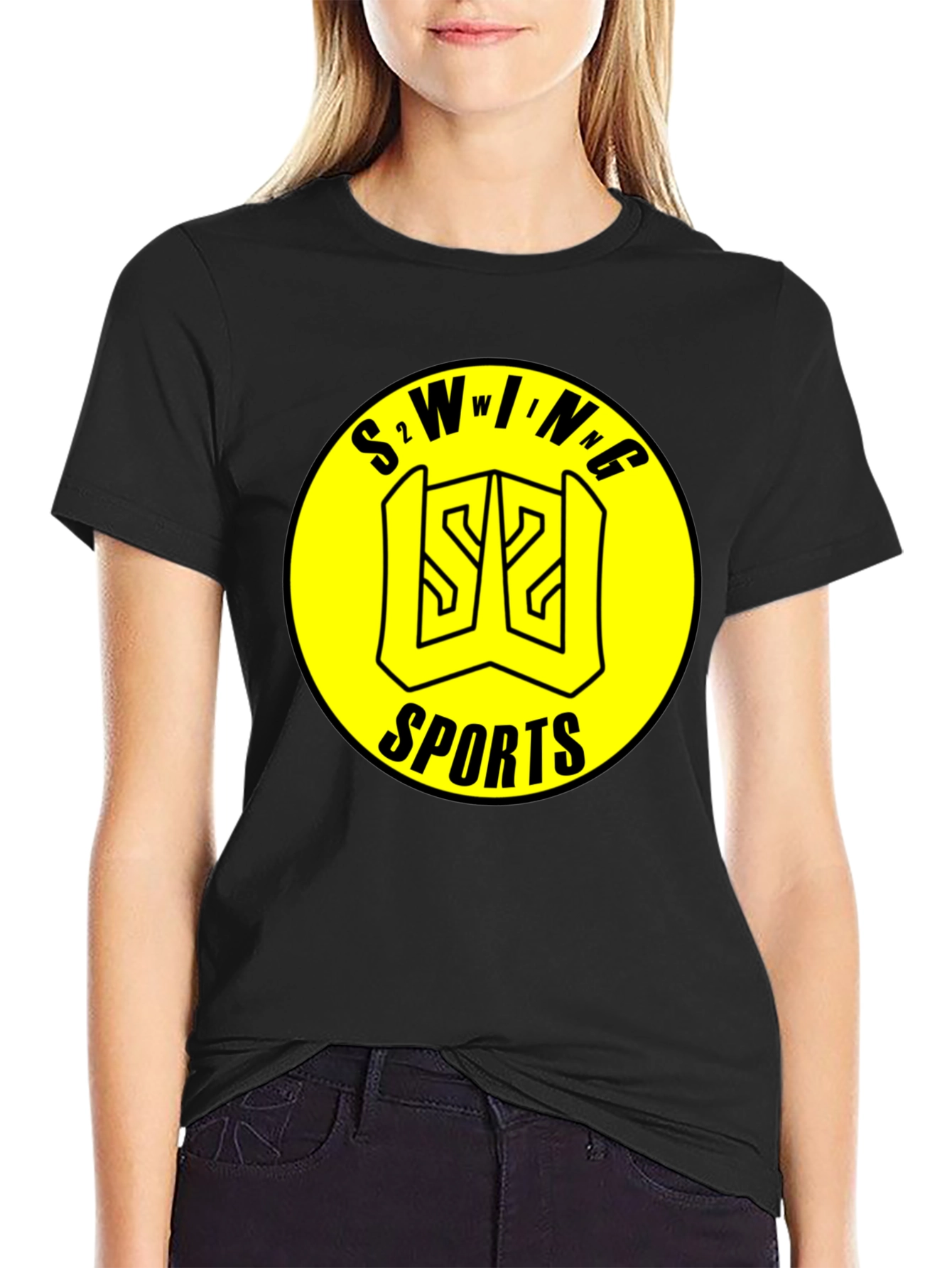 S2 Wing Sports Black T-Shirt