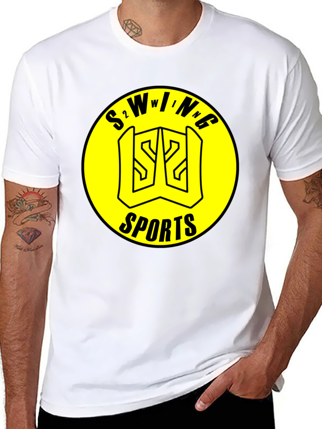 S2 Wing Sports Black T-Shirt