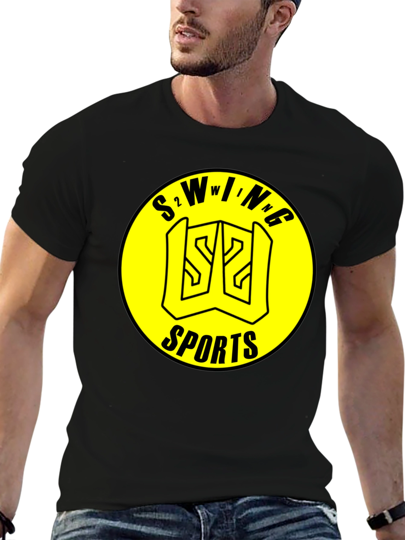 S2 Wing Sports Black T-Shirt