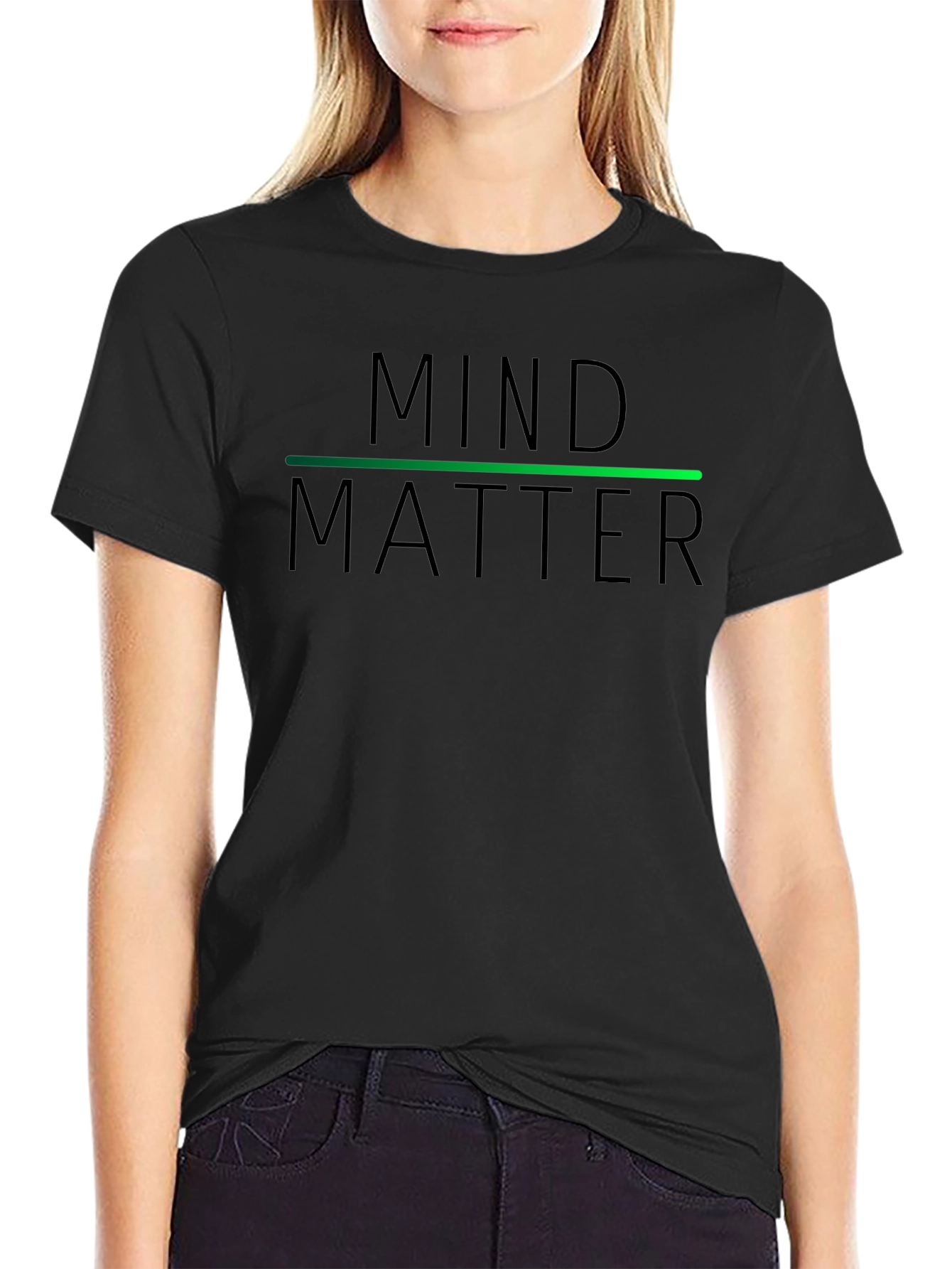 Mind Over Matter Graphic Tee - Black