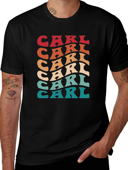 Retro Carl T-Shirt - Vintage Style Personalized Tee