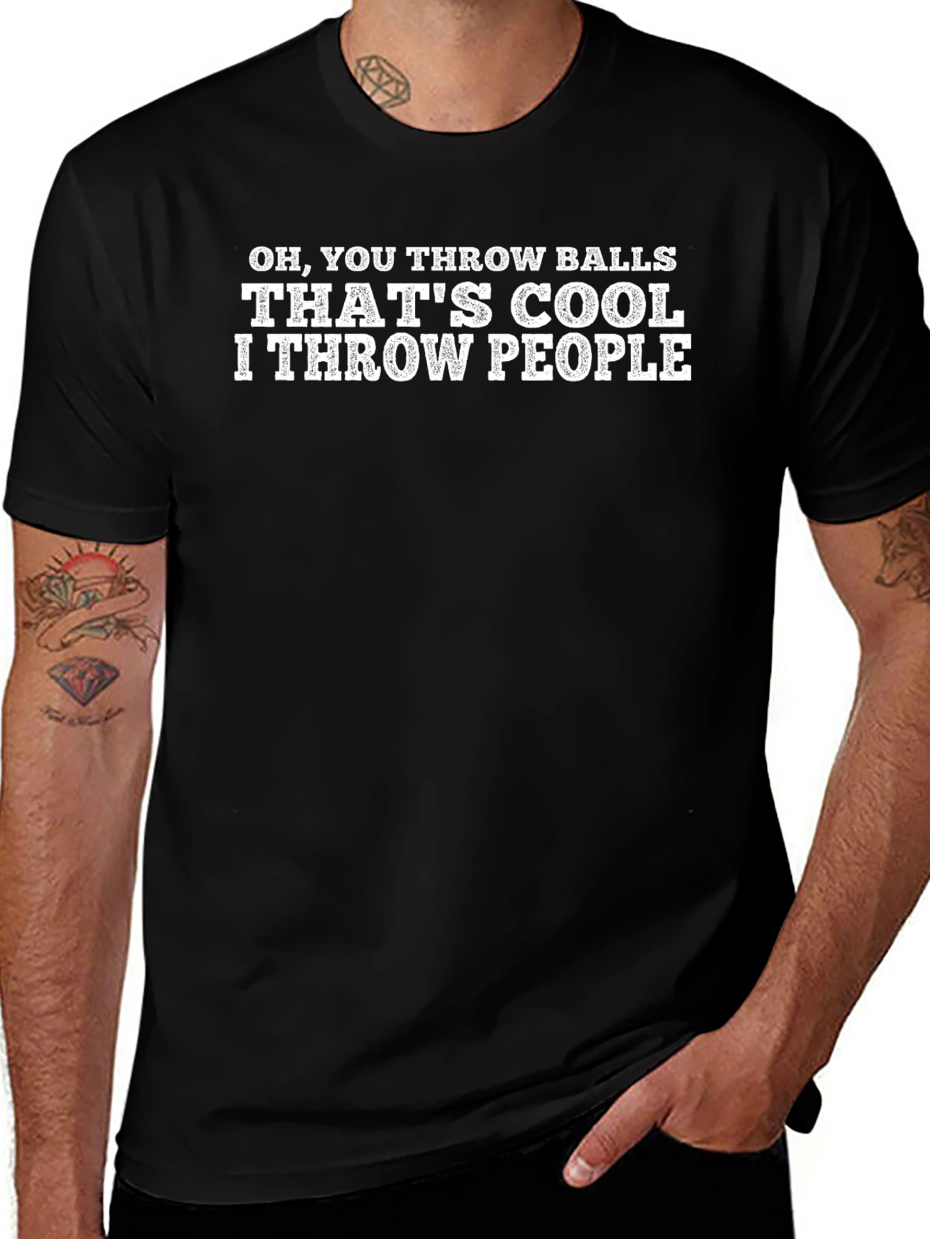 Oh You Throw Balls T-Shirt | Funny Athlete Tee