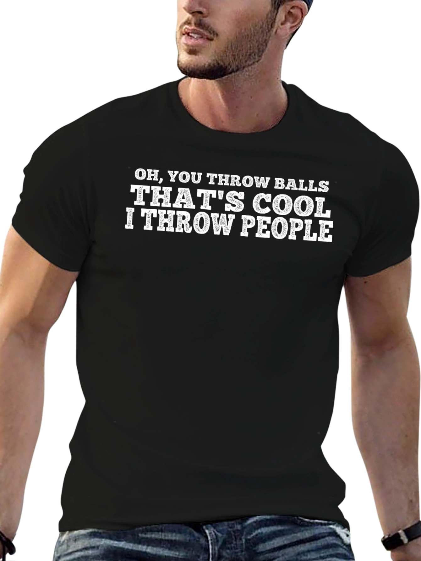 Oh You Throw Balls T-Shirt | Funny Athlete Tee