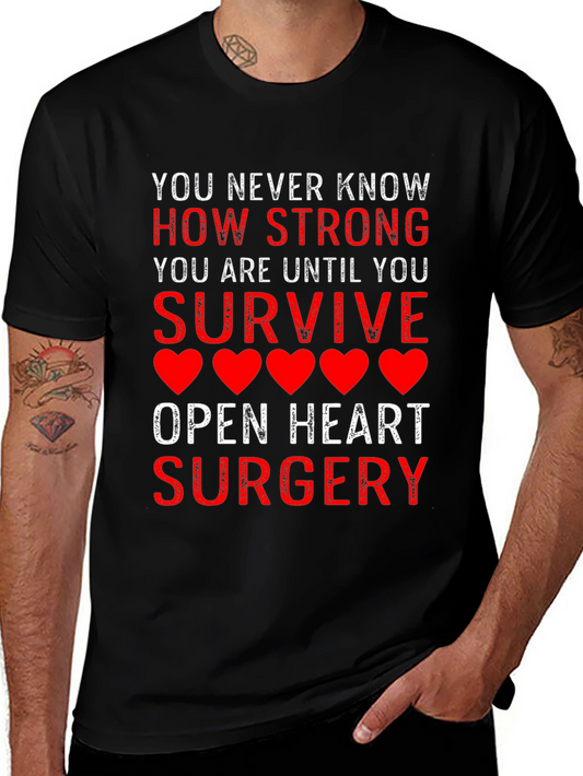 Strong Survivor Open Heart Surgery Tee